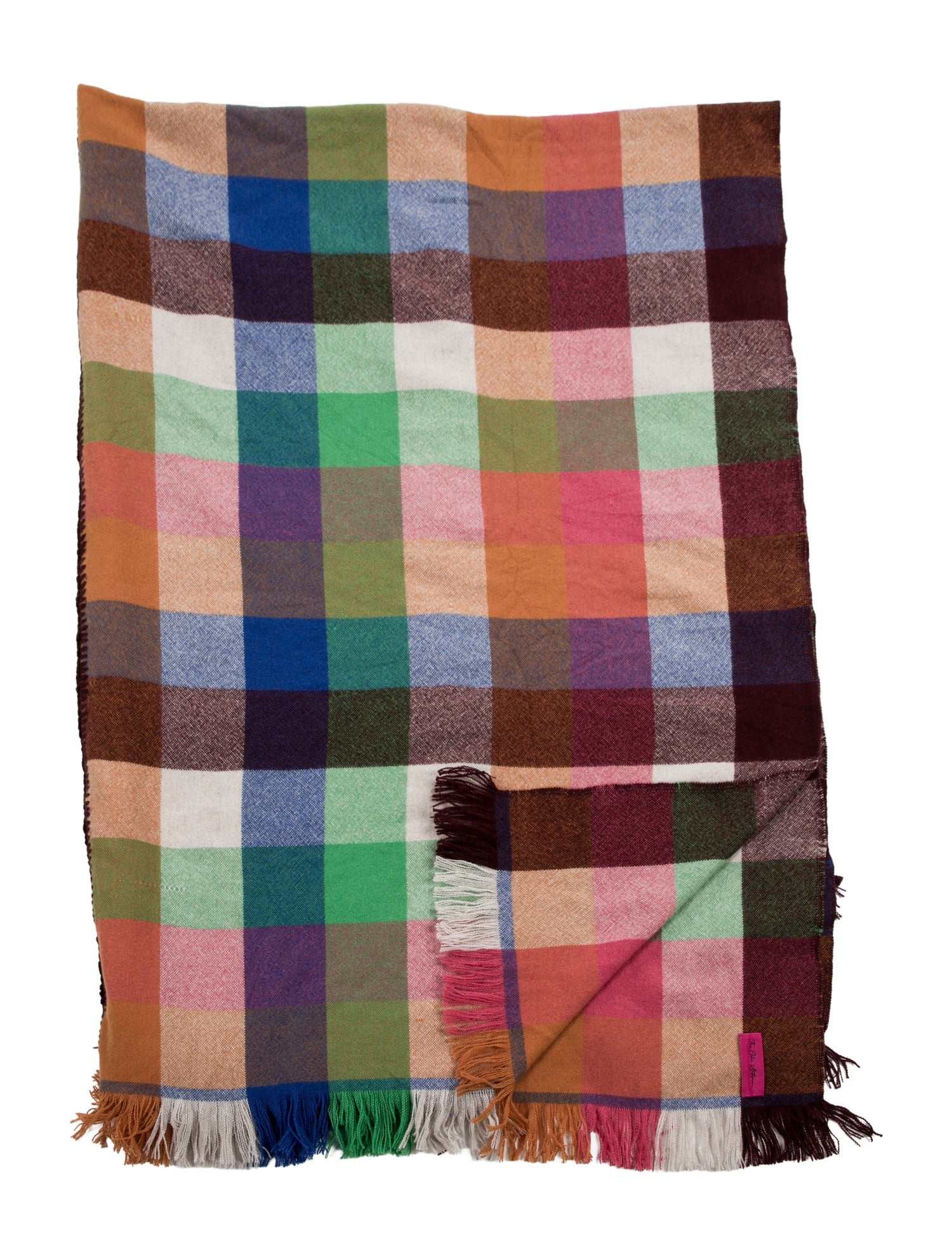 The Elder Statesman Pattern Print Throw Blanket