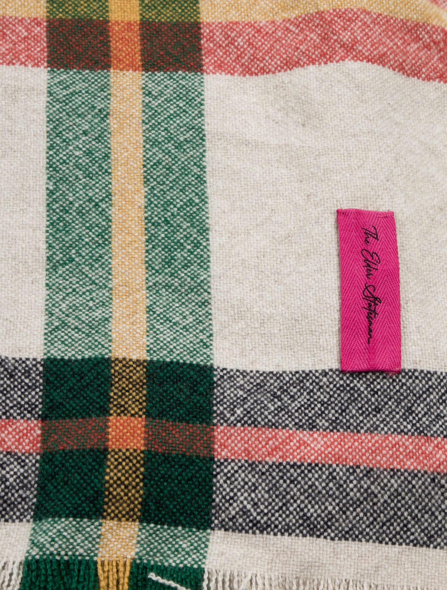 The Elder Statesman Pattern Print Throw Blanket