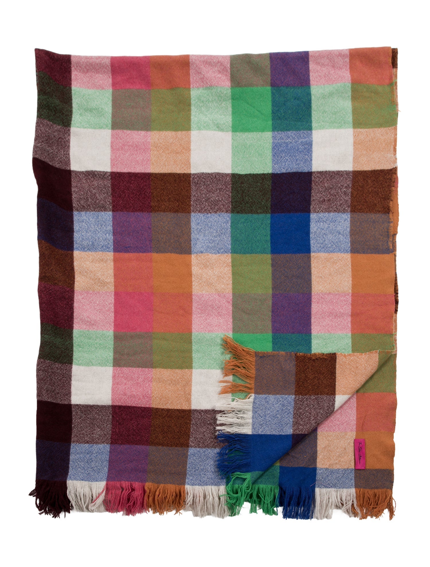 The Elder Statesman Pattern Print Throw Blanket