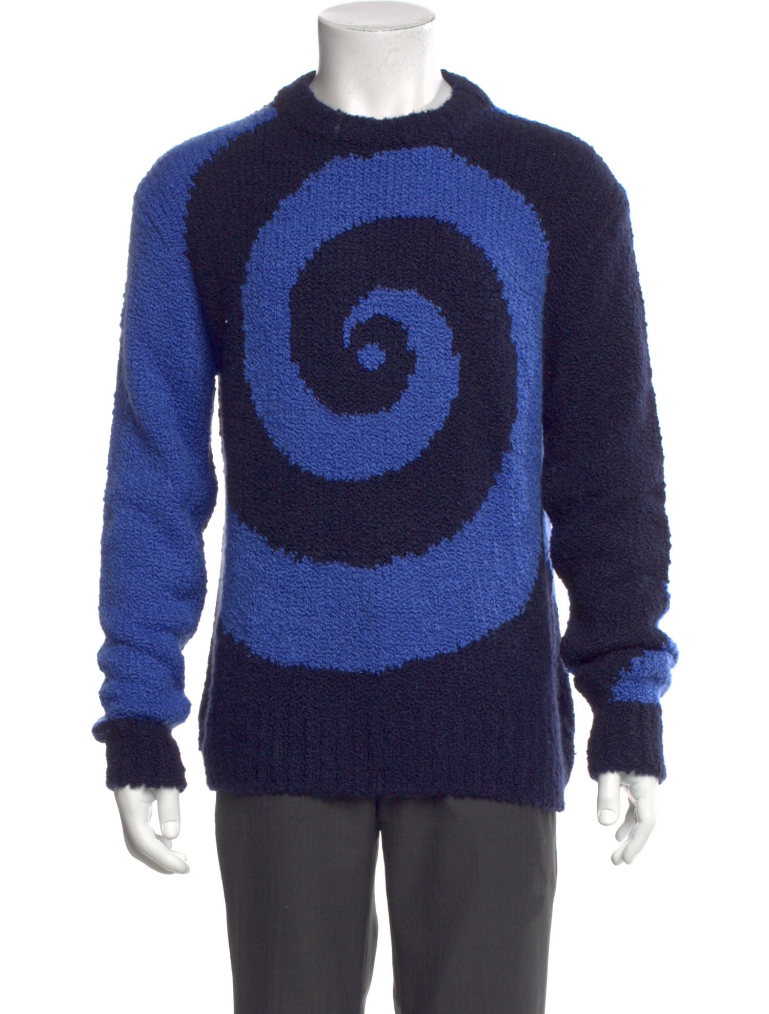 The Elder Statesman Cashmere Colorblock Pattern Pullover