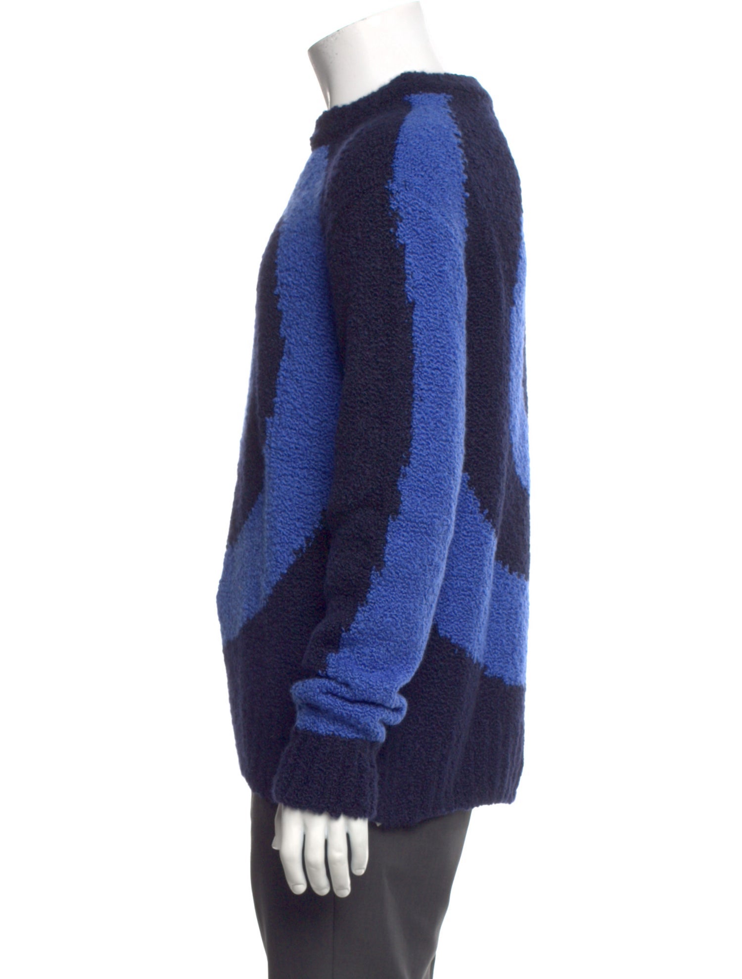 The Elder Statesman Cashmere Colorblock Pattern Pullover