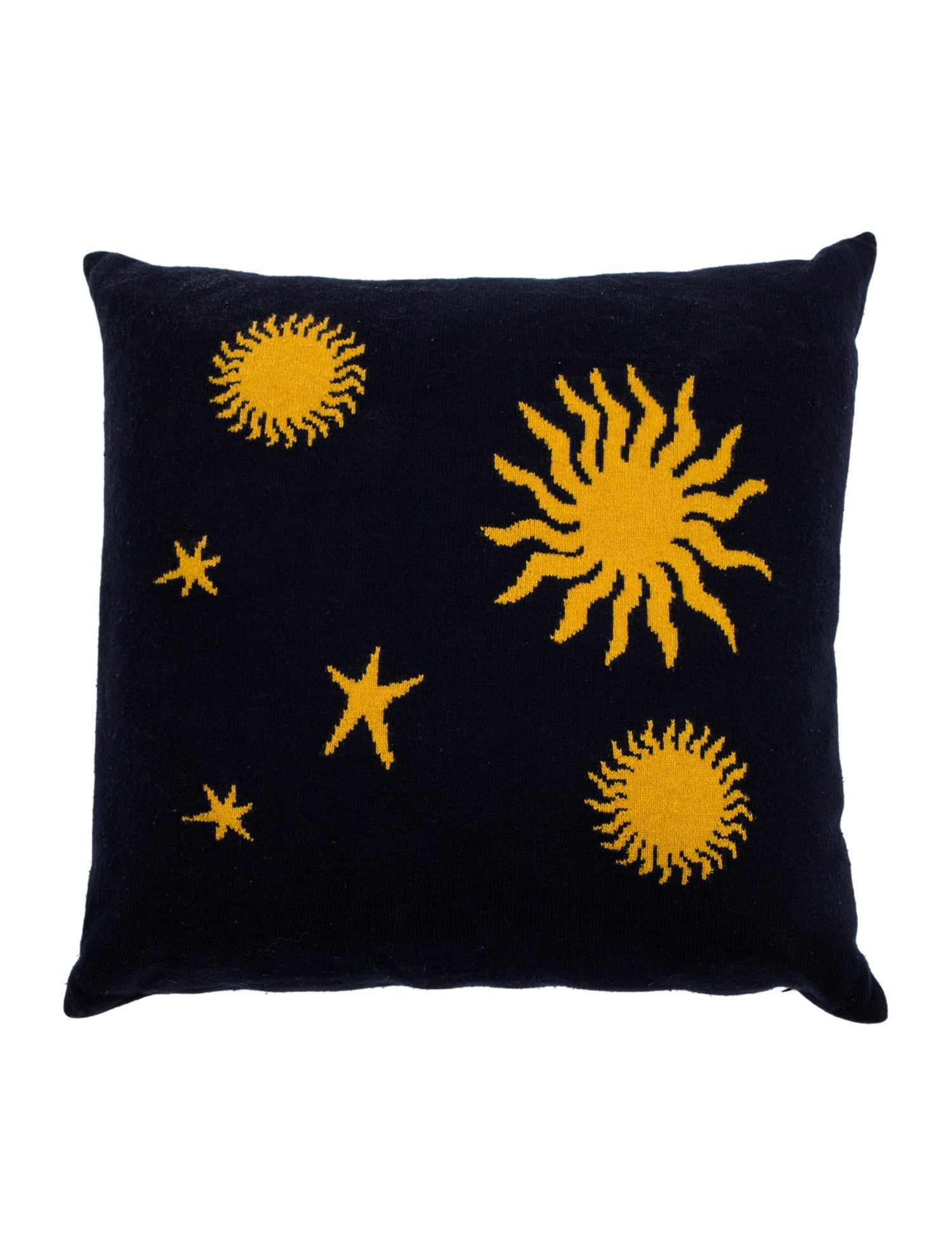 The Elder Statesman Patterned Cashmere Throw Pillow