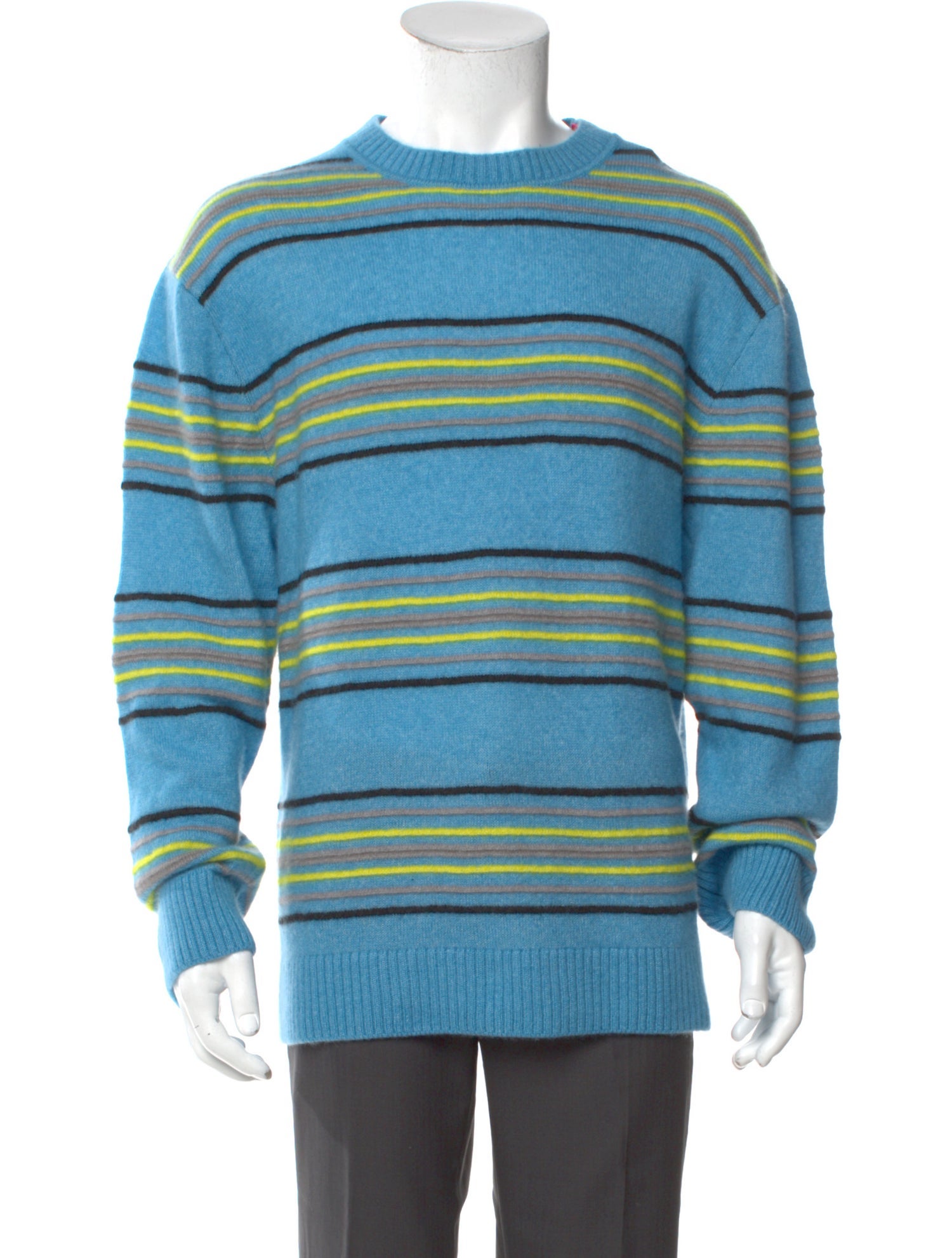 The Elder Statesman Cashmere Striped Pullover w/ Tags