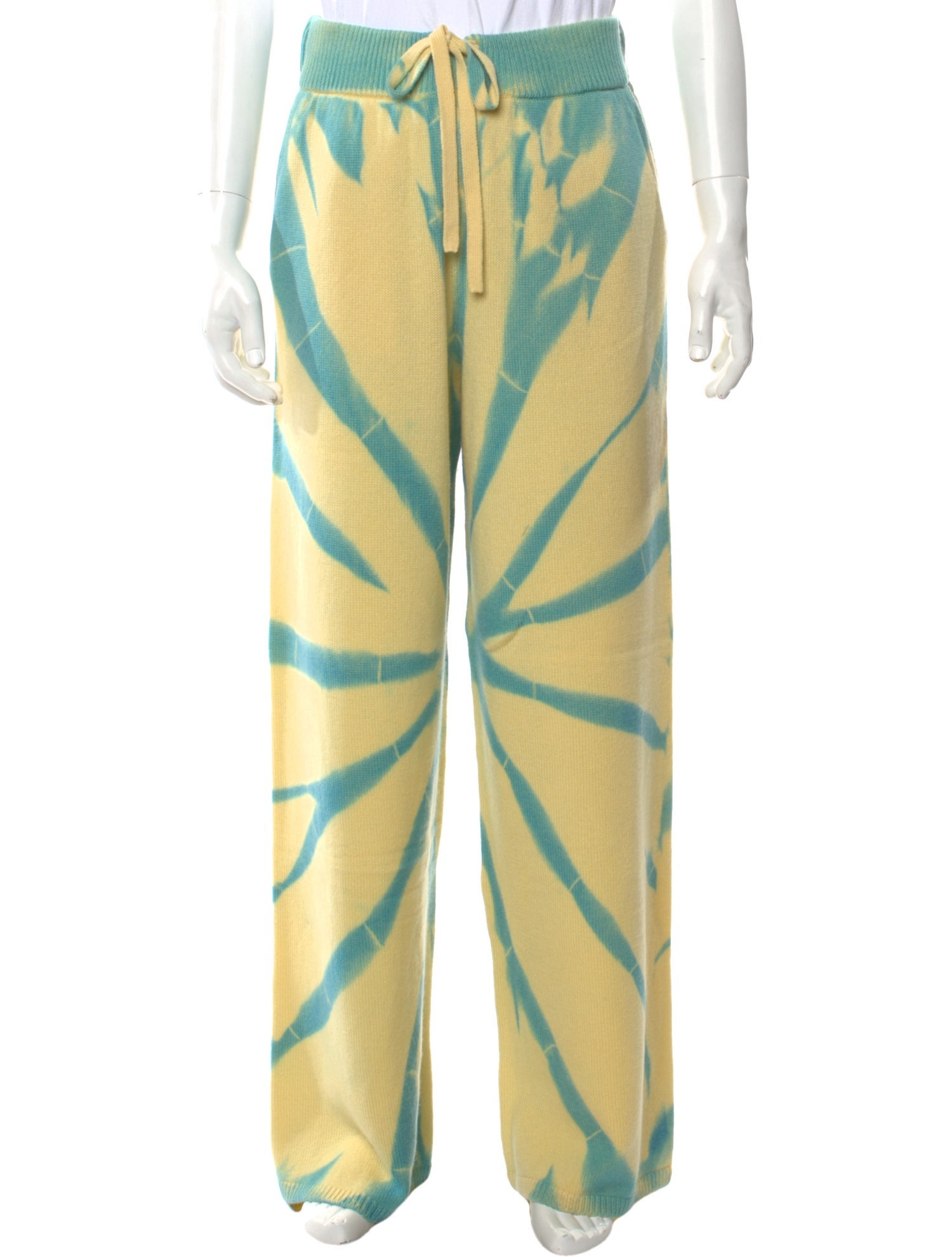 The Elder Statesman Cashmere Tie-Dye Print Lounge Bottoms w/ Tags