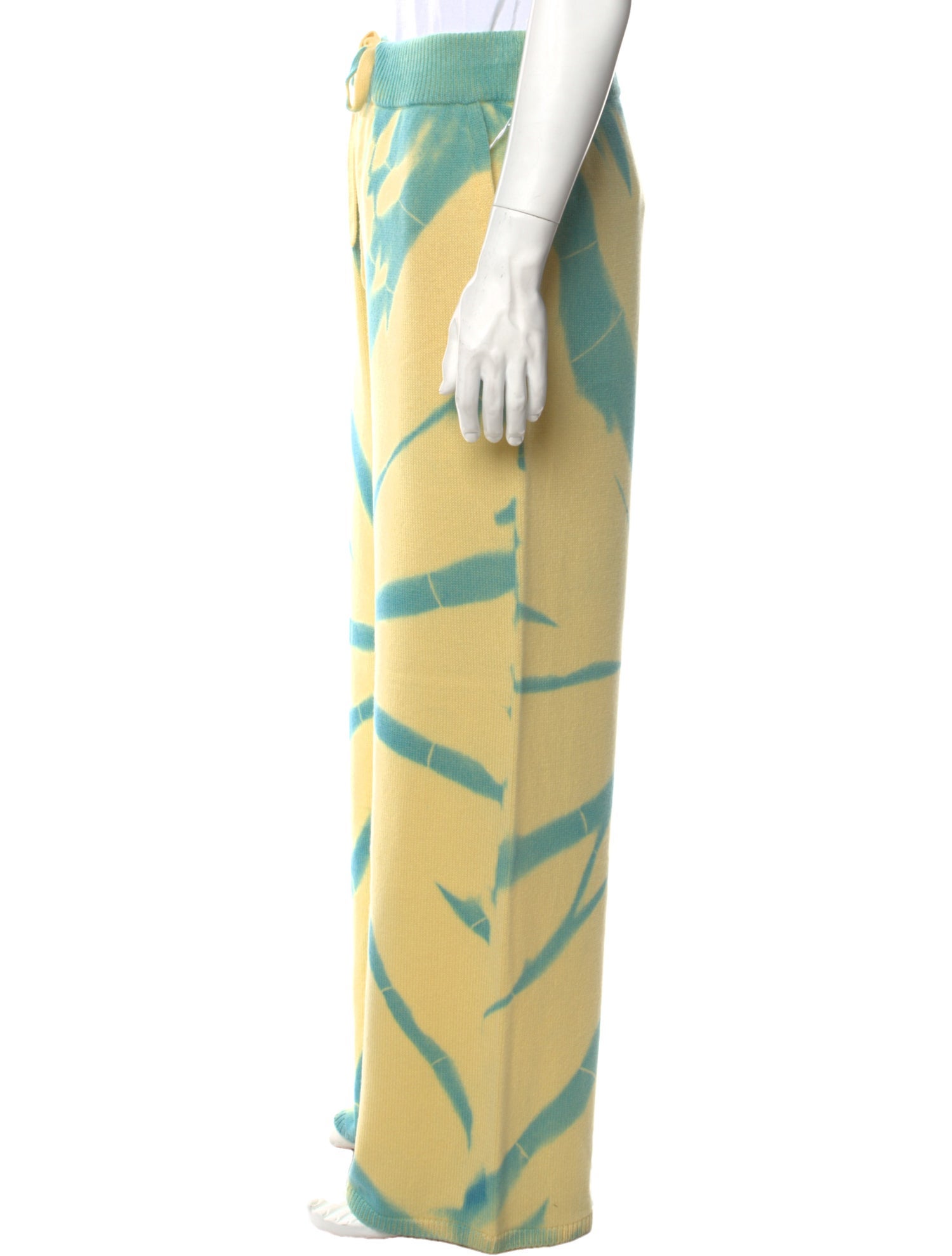 The Elder Statesman Cashmere Tie-Dye Print Lounge Bottoms w/ Tags