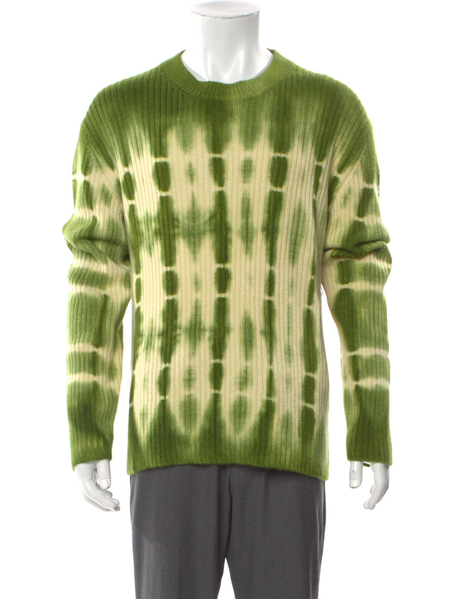 The Elder Statesman Cashmere Tie-Dye Print Pullover w/ Tags