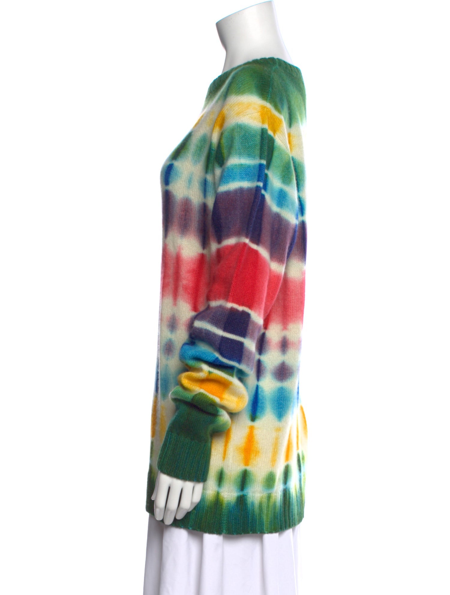 The Elder Statesman Cashmere Tie-Dye Print Sweater