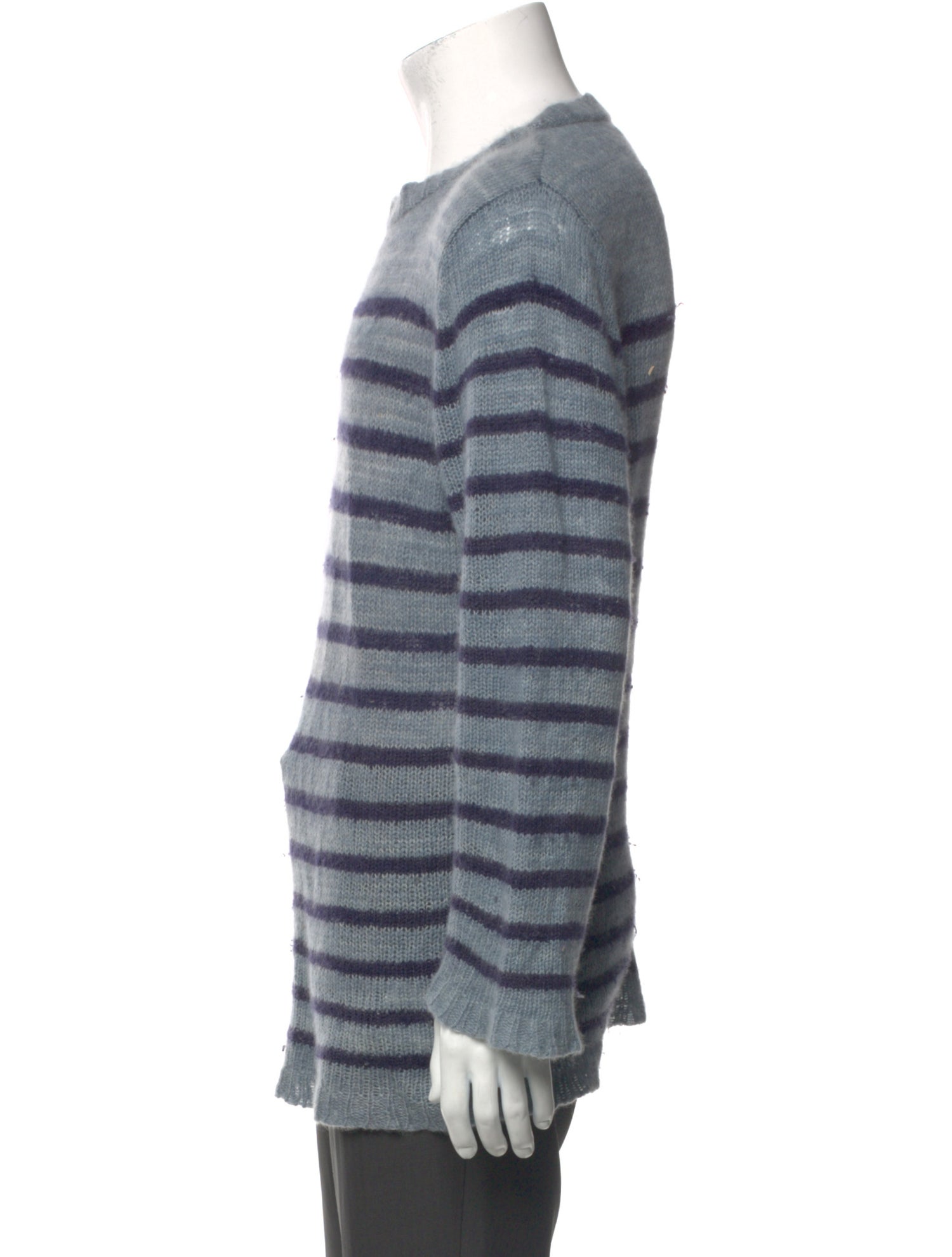 The Elder Statesman Cashmere Striped Pullover