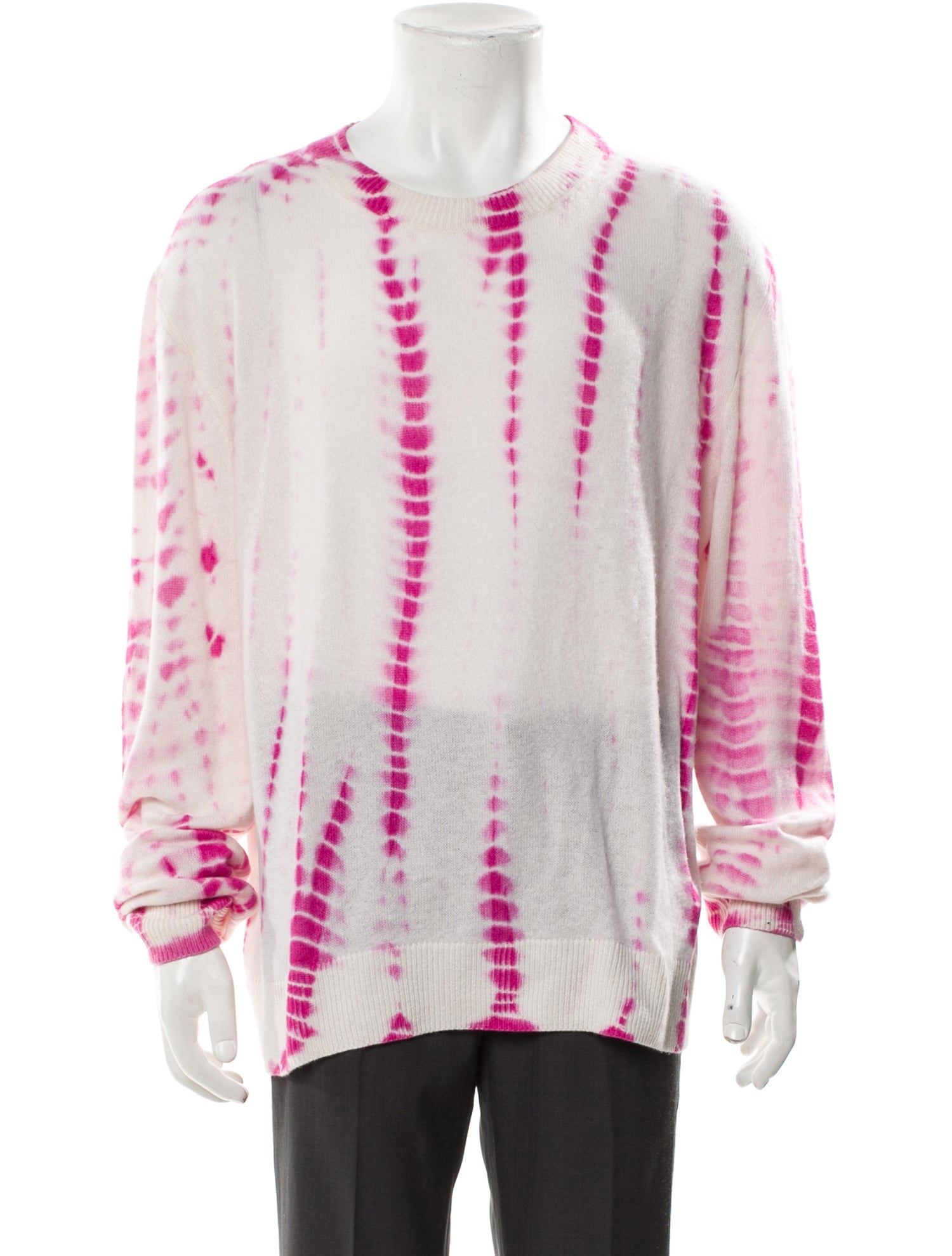 The Elder Statesman Cashmere Tie-Dye Print Pullover