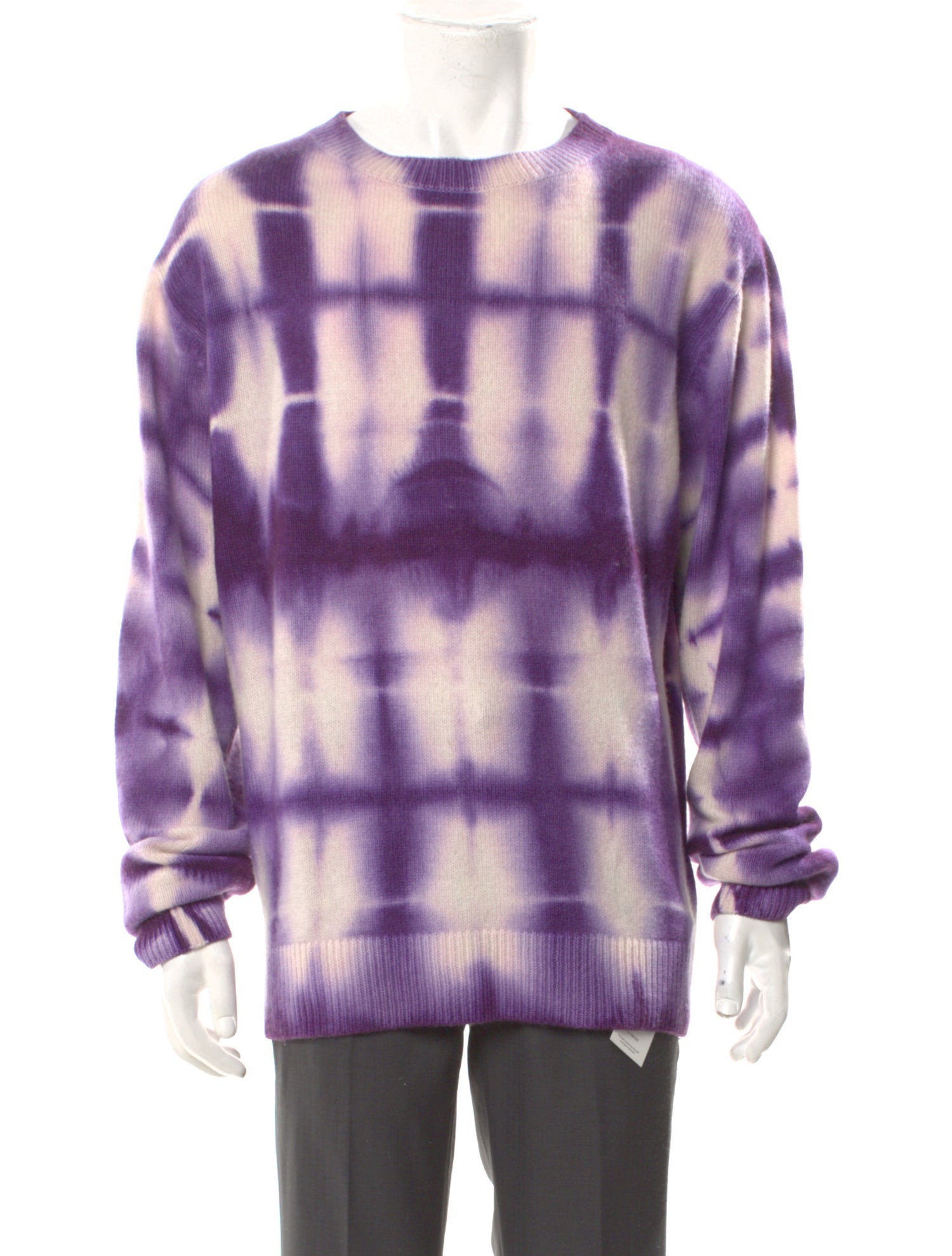 The Elder Statesman Cashmere Tie-Dye Print Pullover