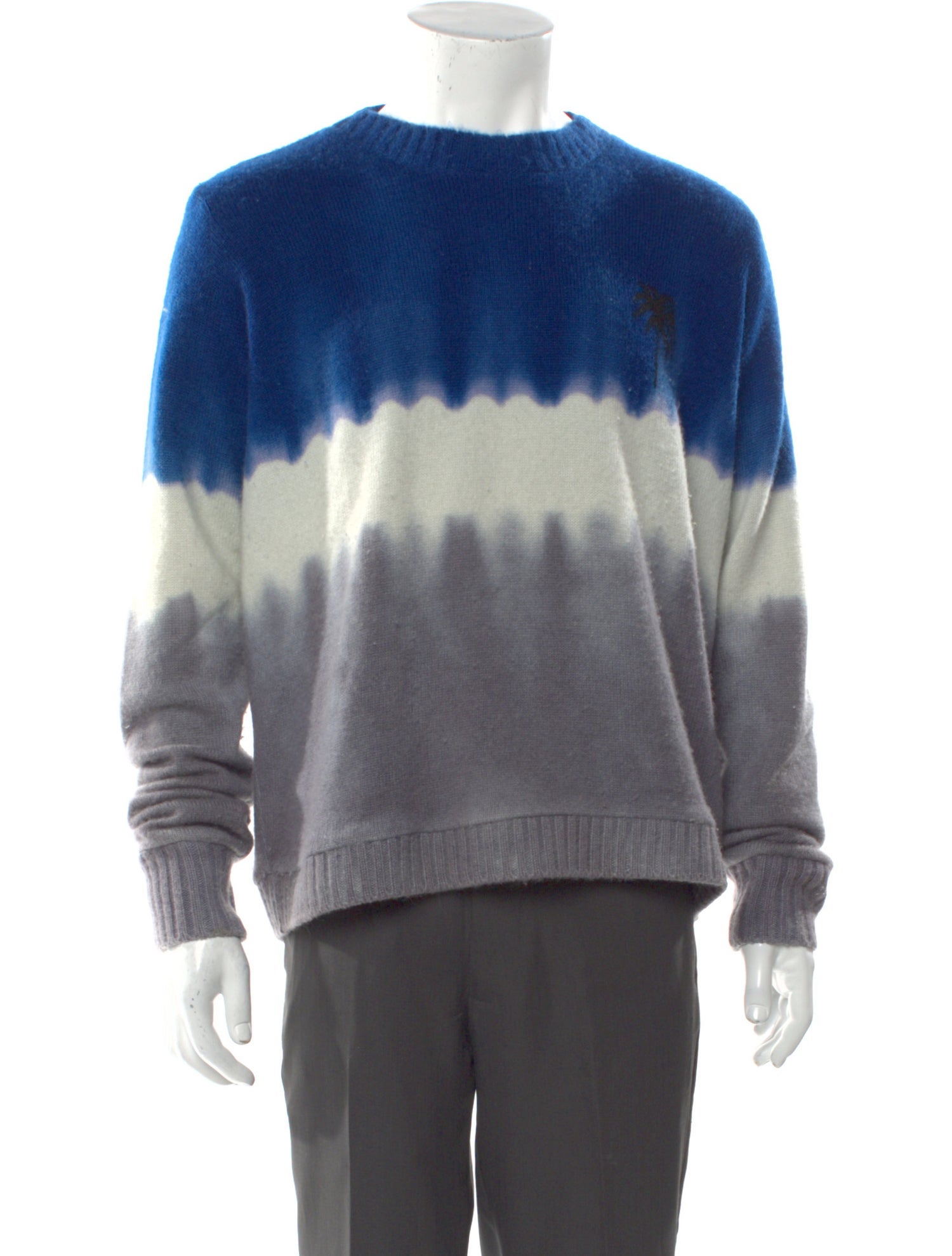 The Elder Statesman Cashmere Tie-Dye Print Pullover