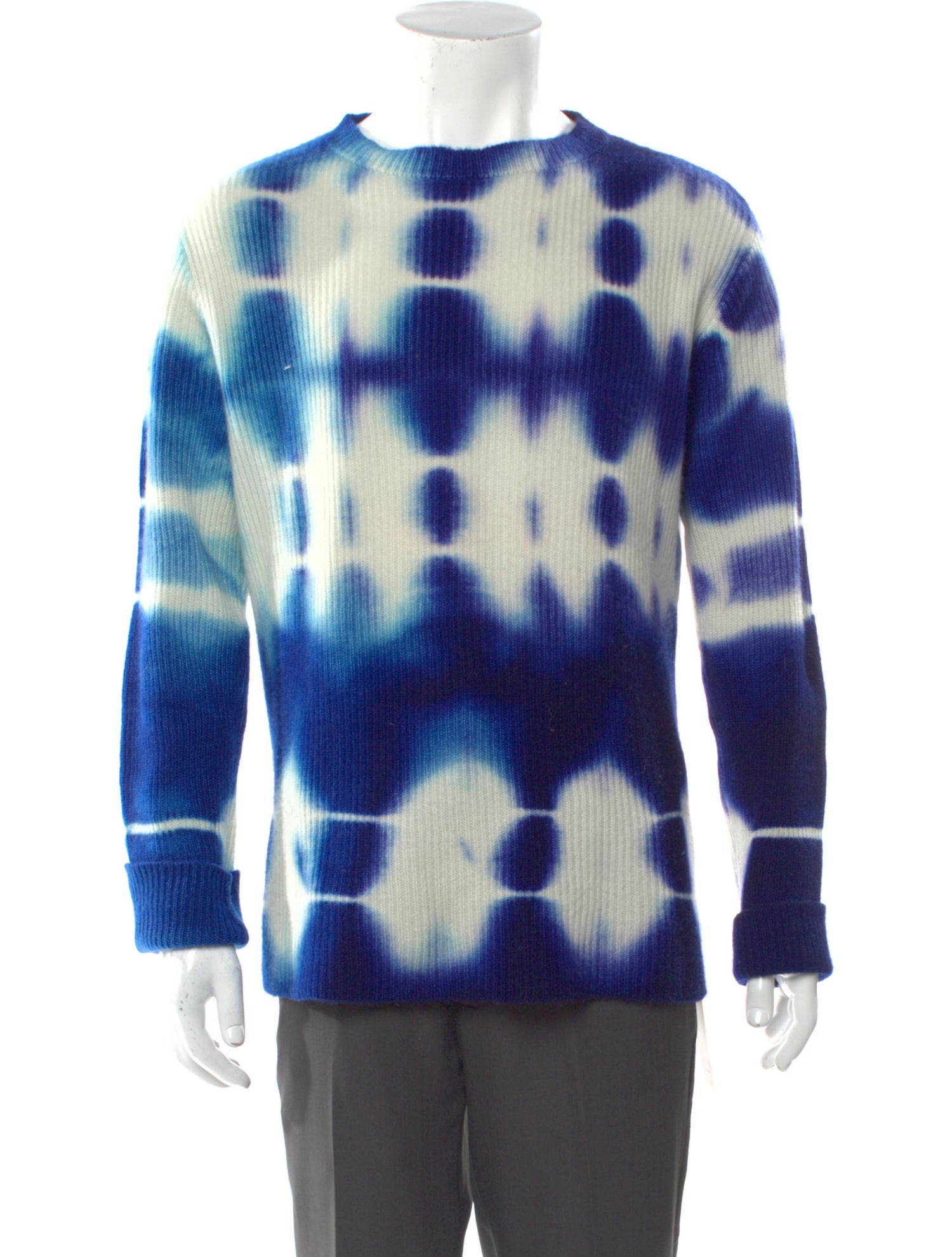 The Elder Statesman Cashmere Tie-Dye Print Pullover