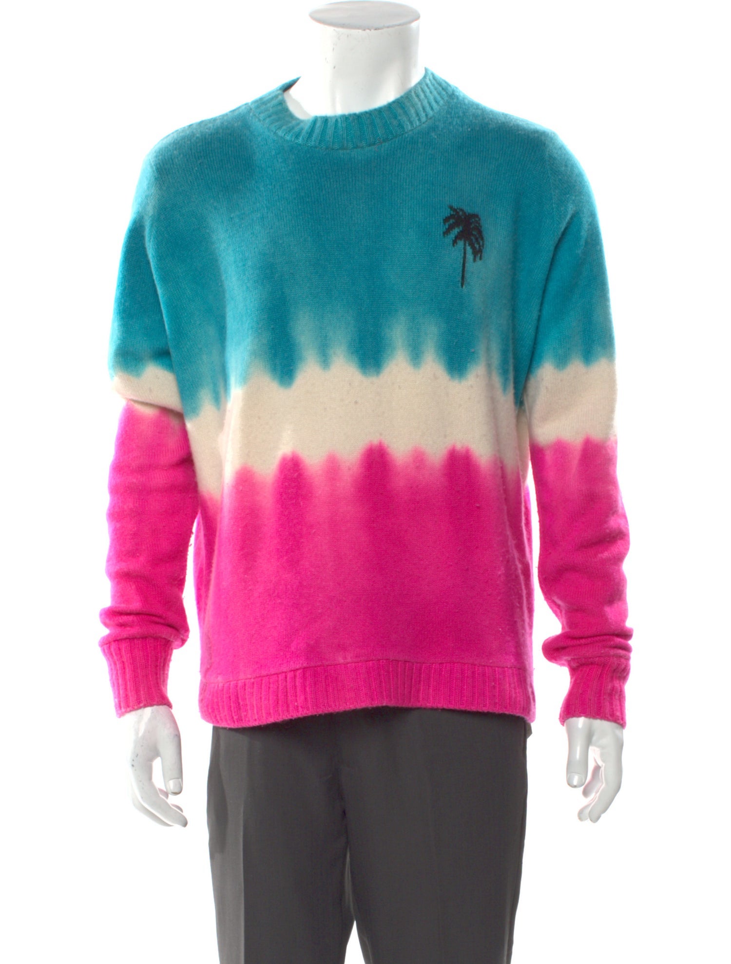 The Elder Statesman Cashmere Tie-Dye Print Pullover
