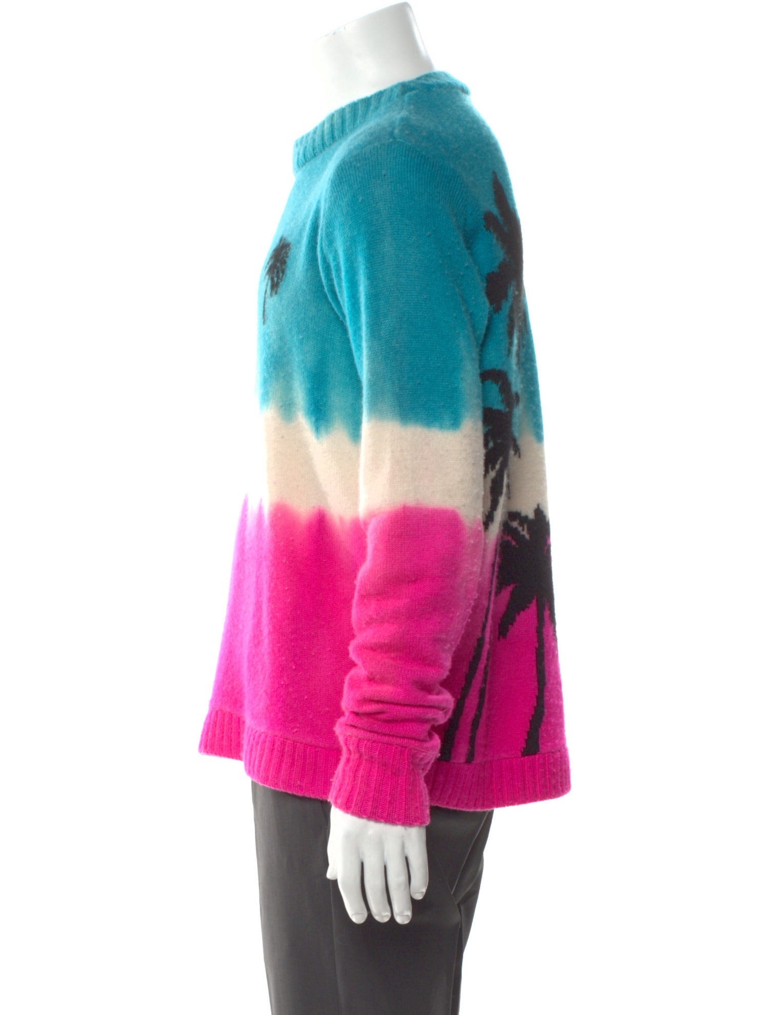 The Elder Statesman Cashmere Tie-Dye Print Pullover