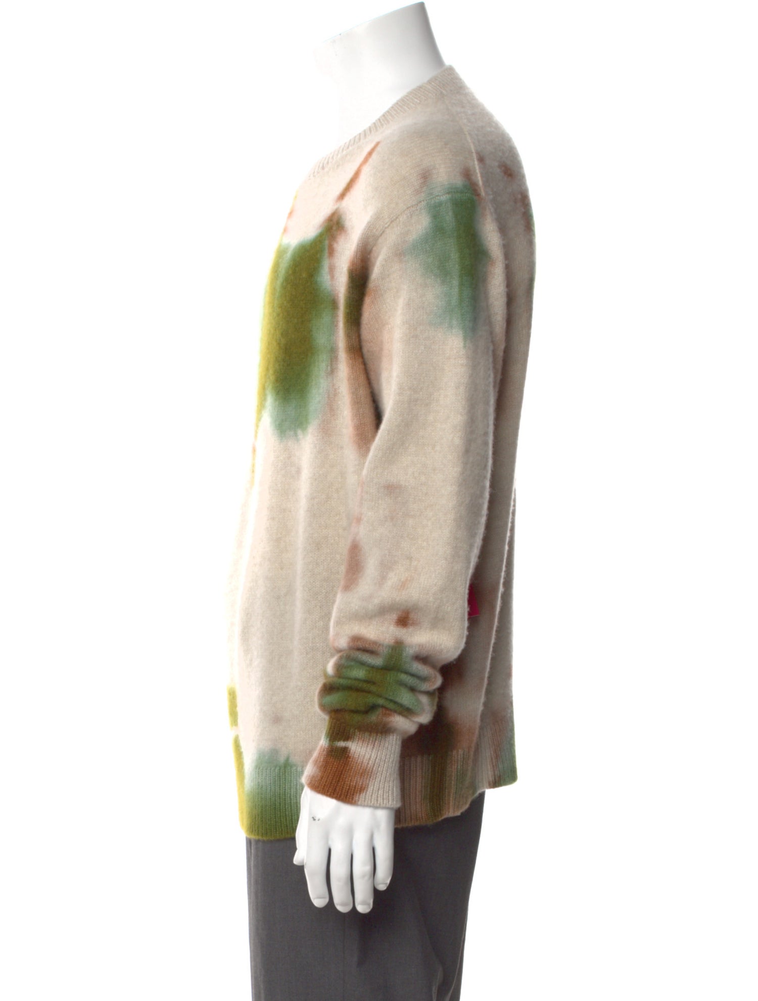 The Elder Statesman Cashmere Printed Pullover w/ Tags