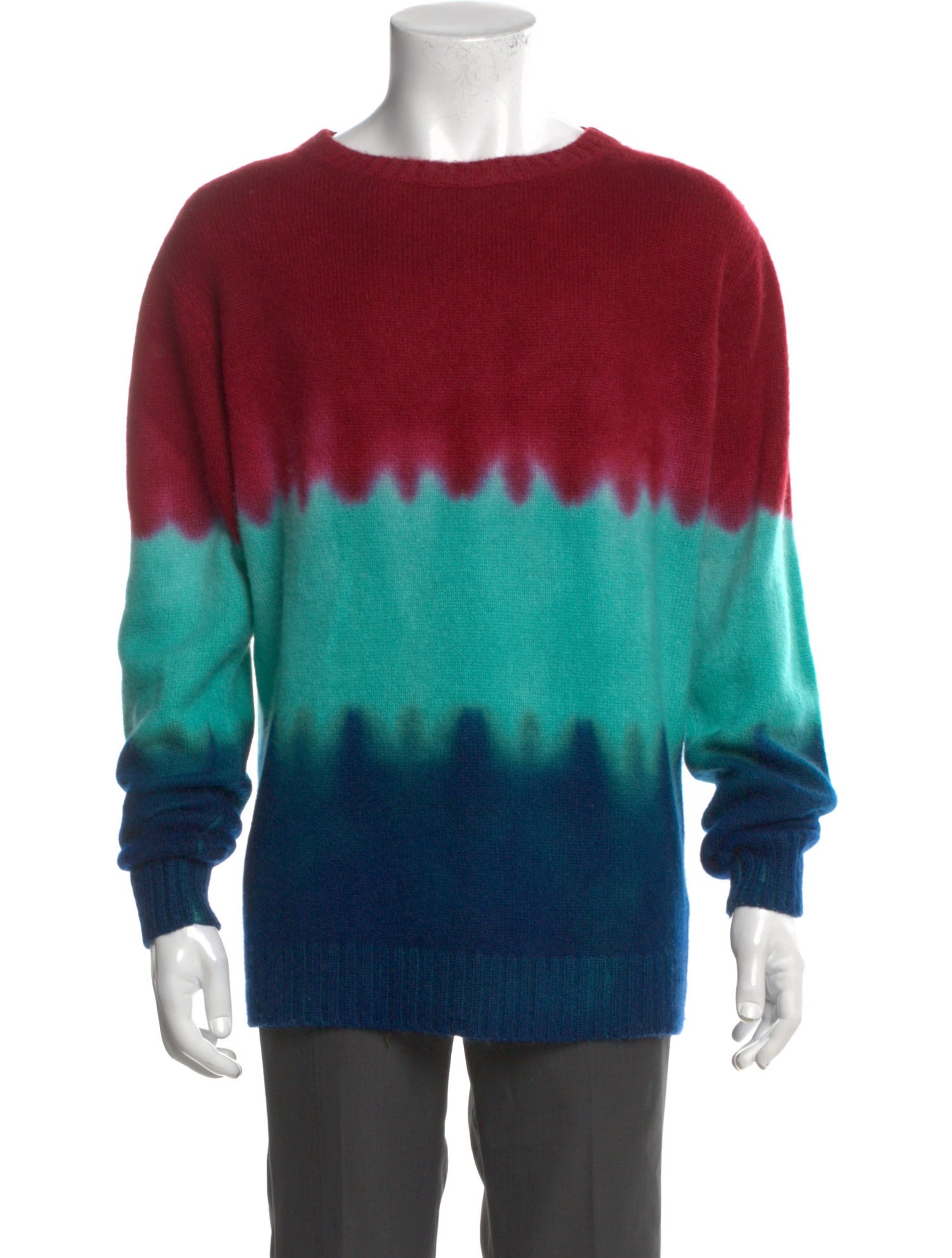 The Elder Statesman Cashmere Tie-Dye Print Pullover