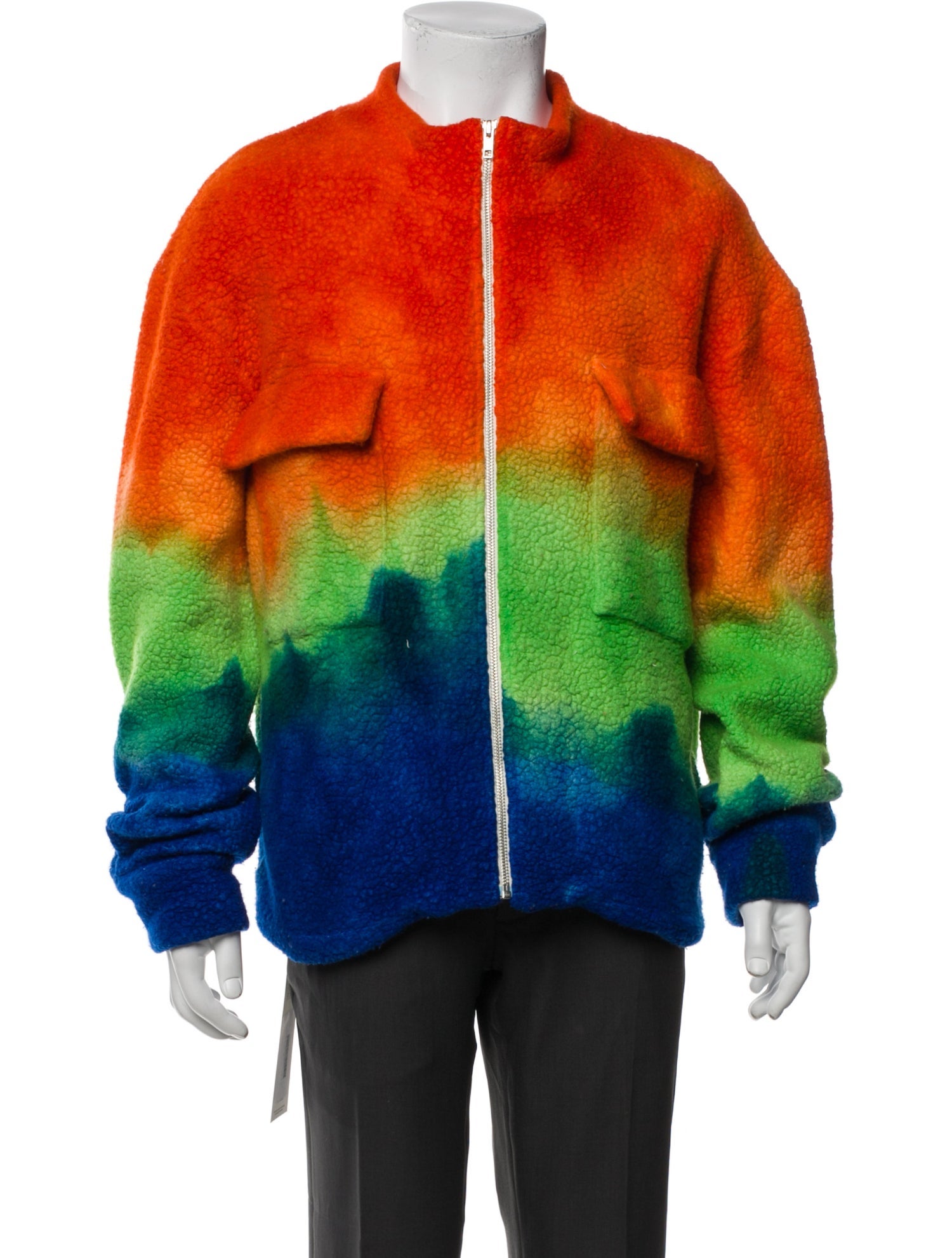 The Elder Statesman Colorblock Pattern Jacket