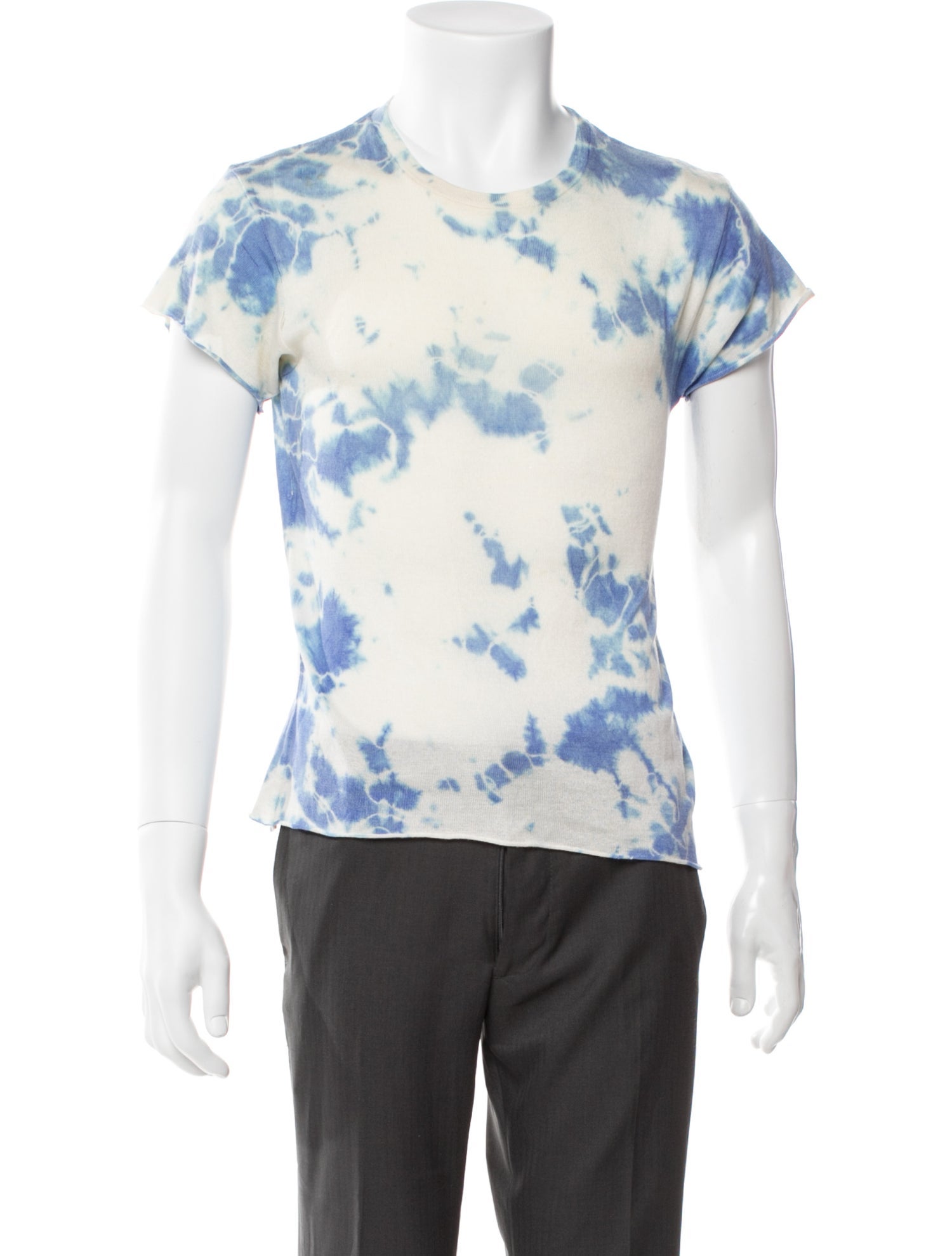 The Elder Statesman Cashmere Tie-Dye Print T-Shirt