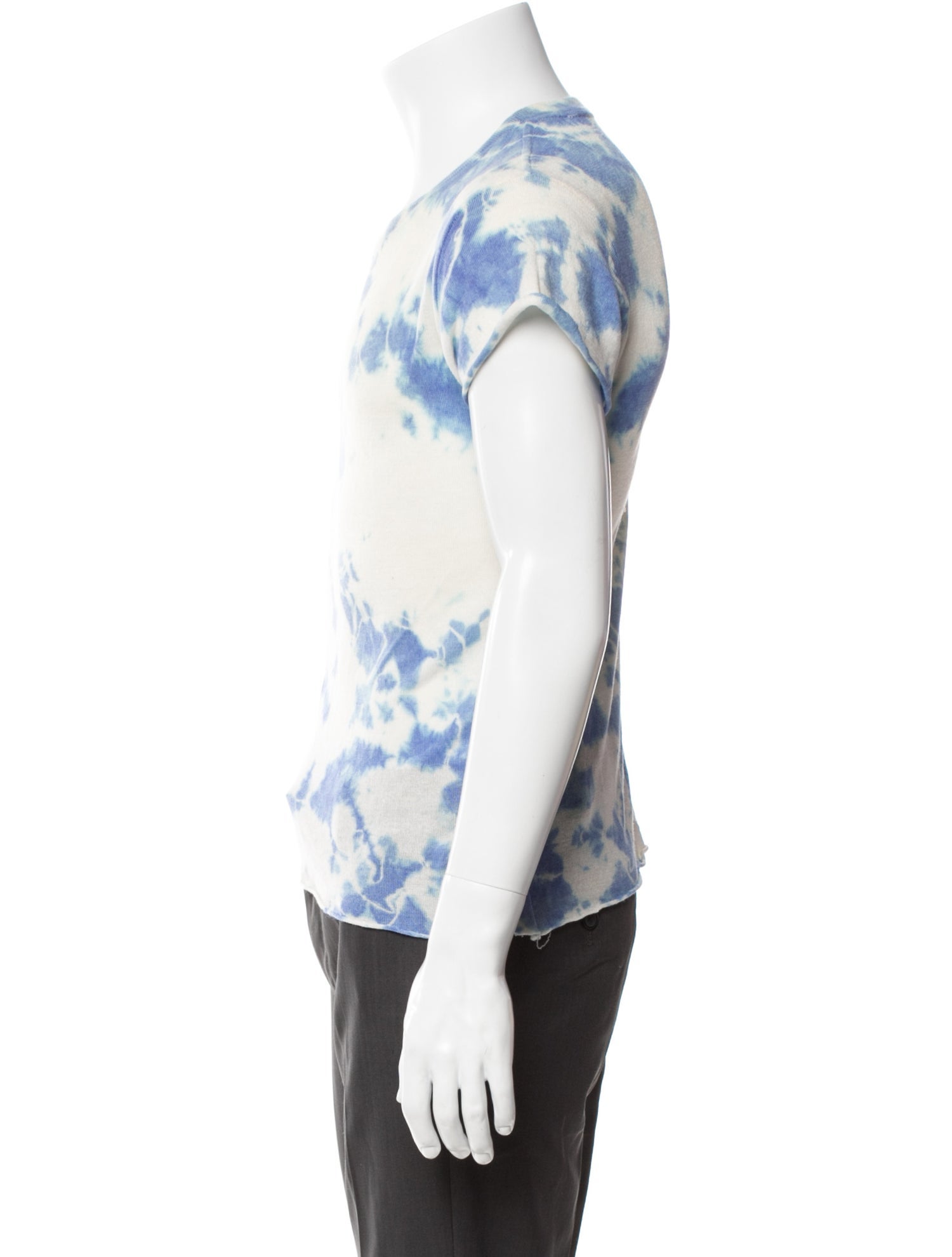 The Elder Statesman Cashmere Tie-Dye Print T-Shirt