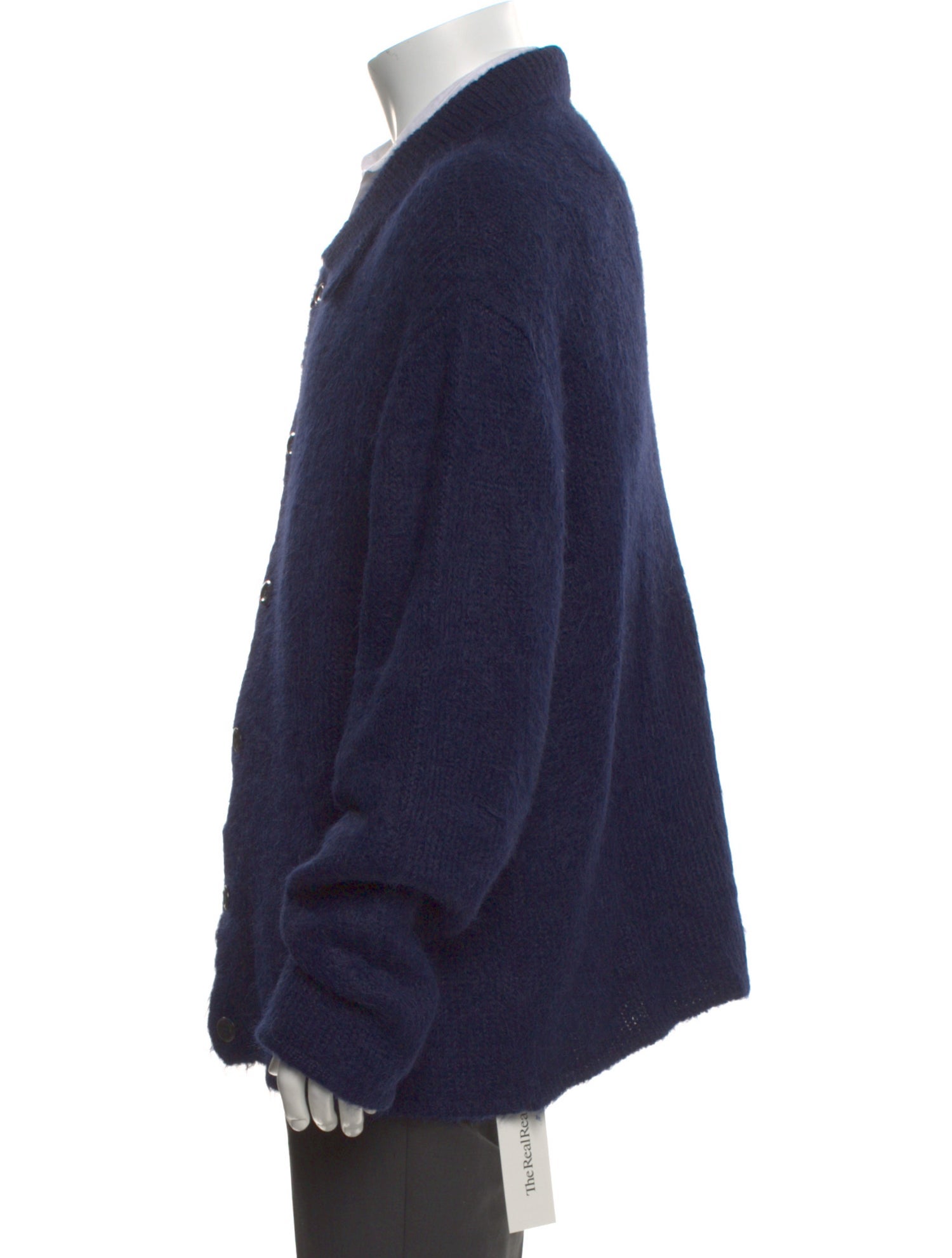 The Elder Statesman Alpaca Collar Cardigan