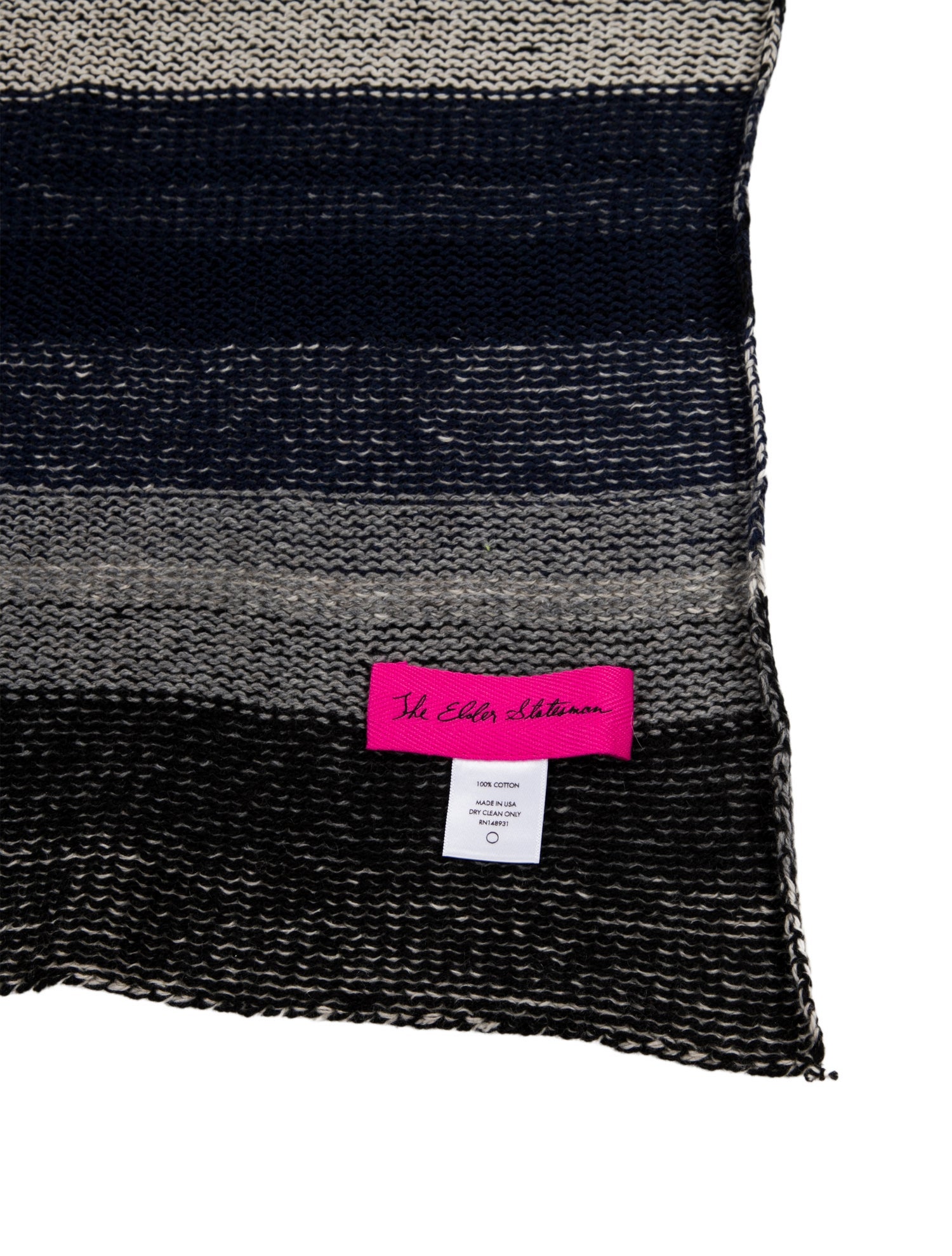 The Elder Statesman Stripe Patterned Throw Blanket