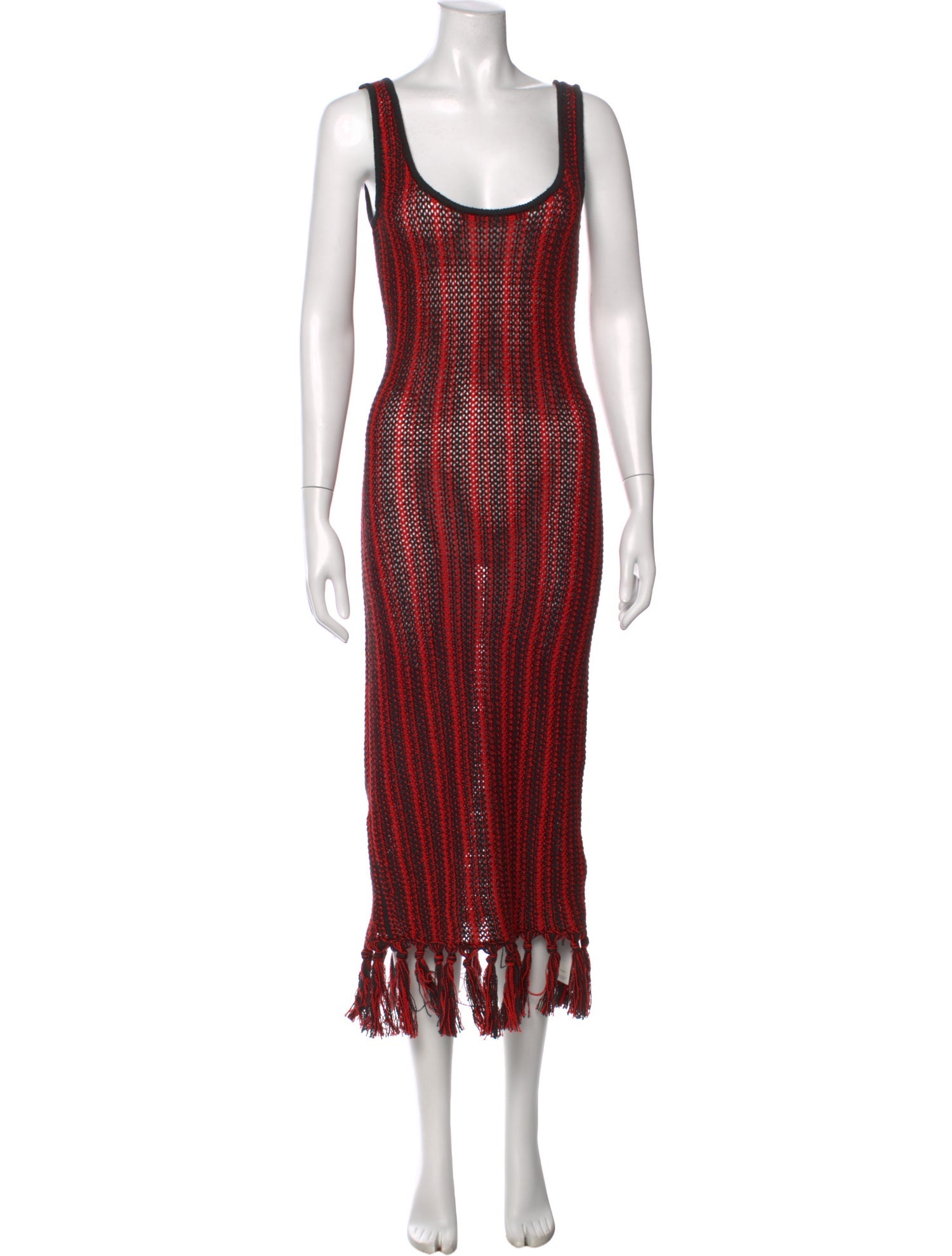 The Elder Statesman Striped Long Dress