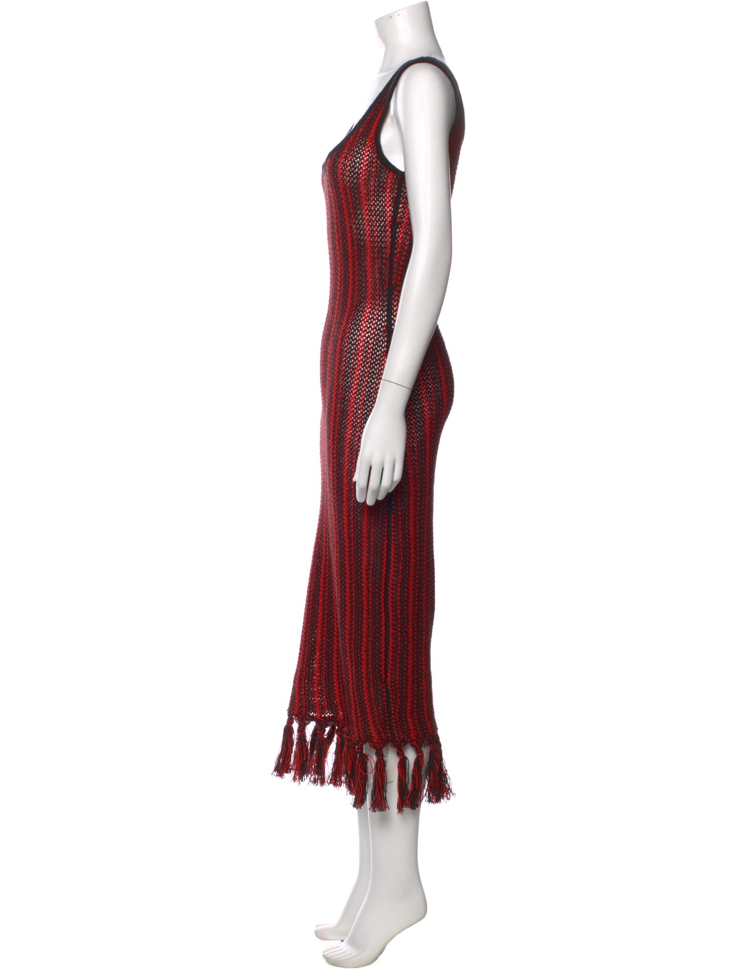 The Elder Statesman Striped Long Dress