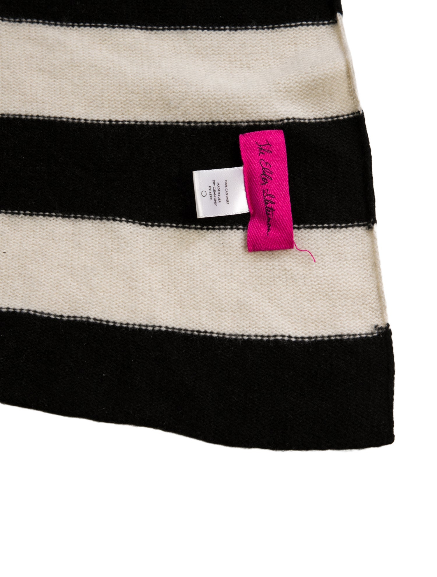 The Elder Statesman Block Stripe Super Duper Cashmere Blanket