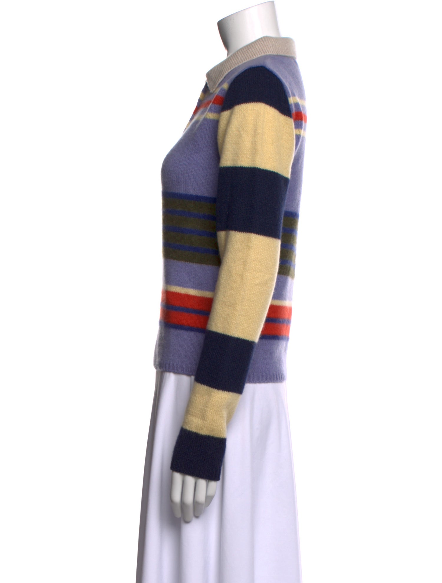 The Elder Statesman Cashmere Striped Sweater