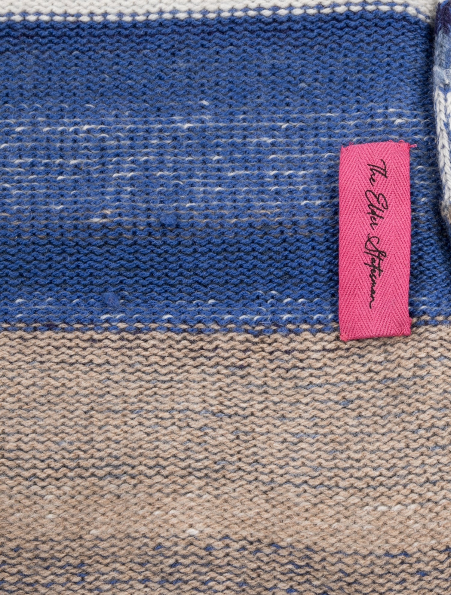 The Elder Statesman Cashmere Stripe Super Soft Blanket