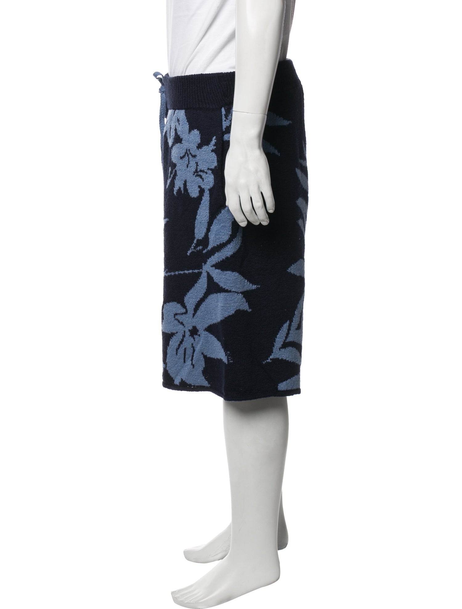 The Elder Statesman Floral Print Shorts