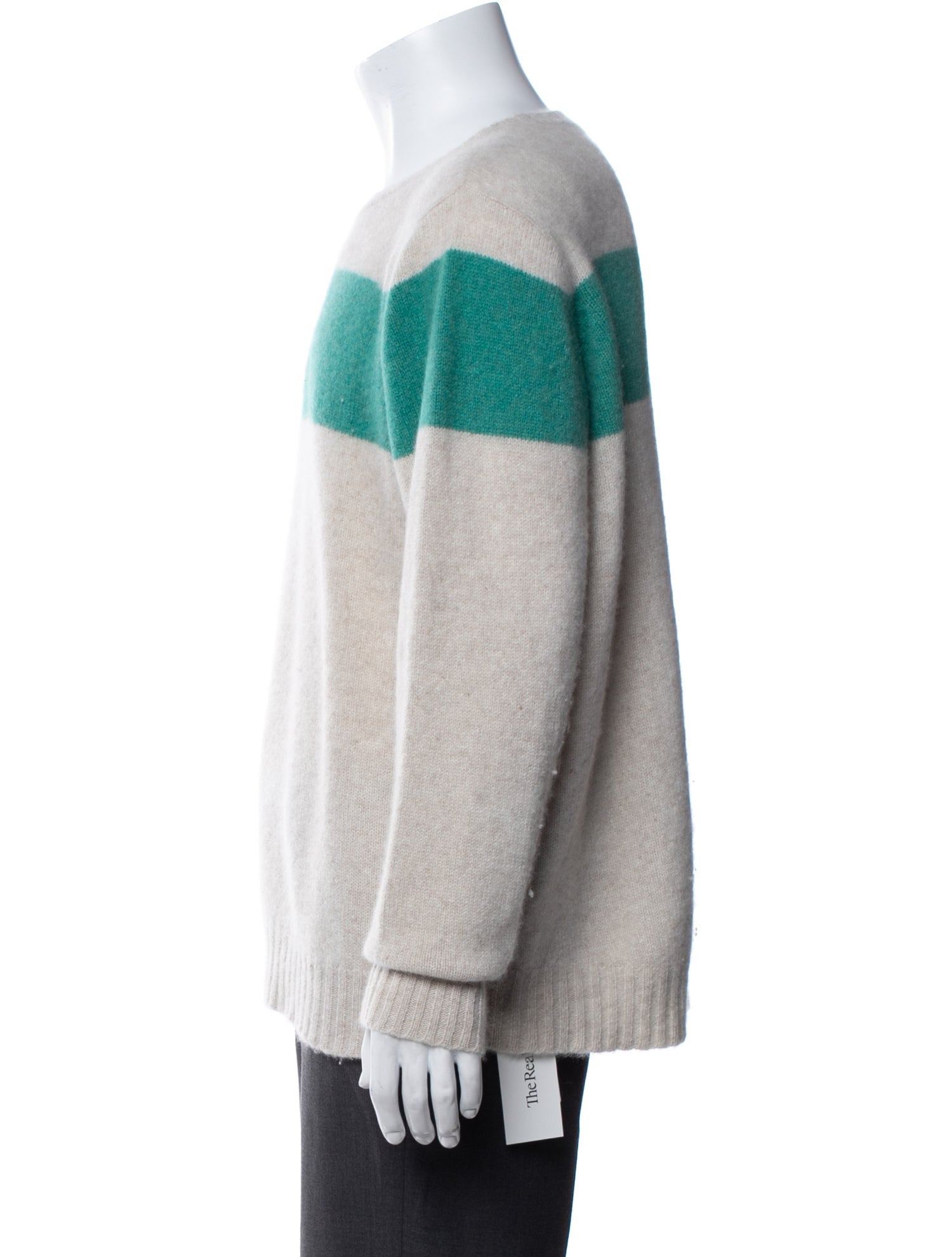 The Elder Statesman Cashmere Striped Pullover