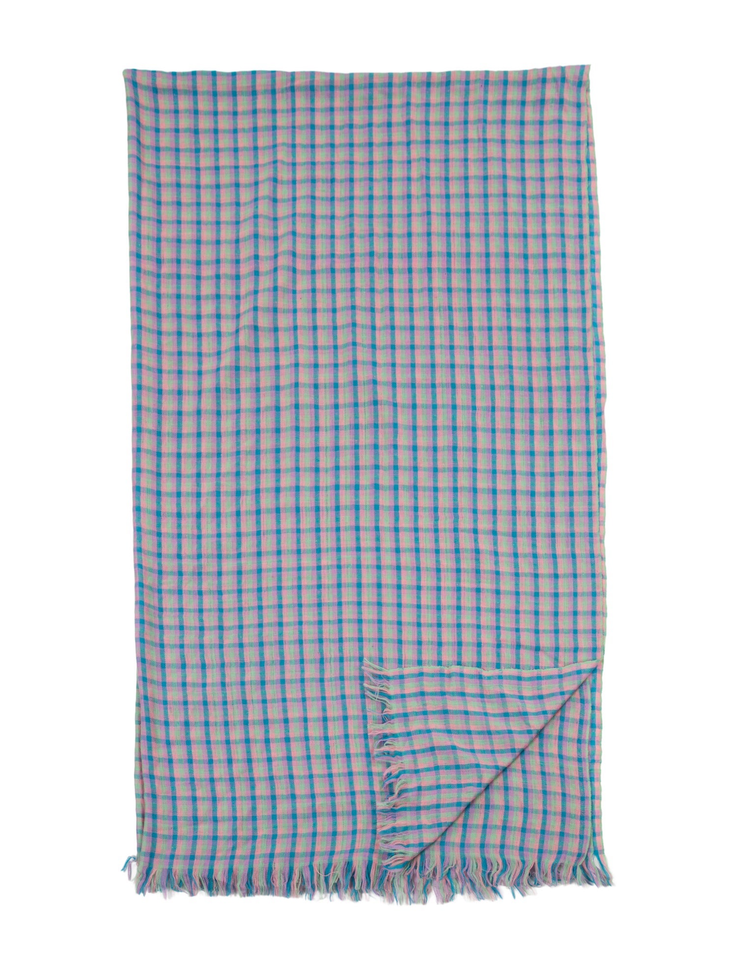 The Elder Statesman Woven Gingham Blanket