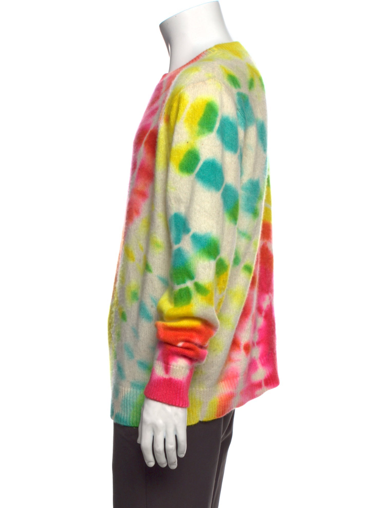 The Elder Statesman Cashmere Tie-Dye Print Pullover