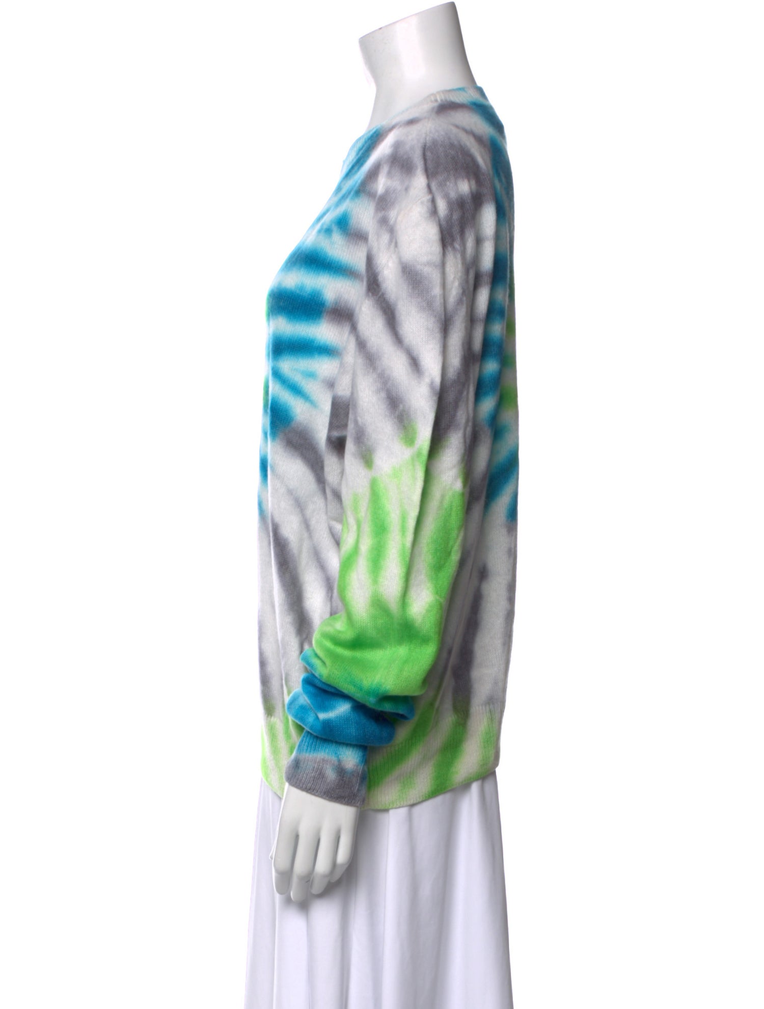 The Elder Statesman Cashmere Tie-Dye Print Sweater