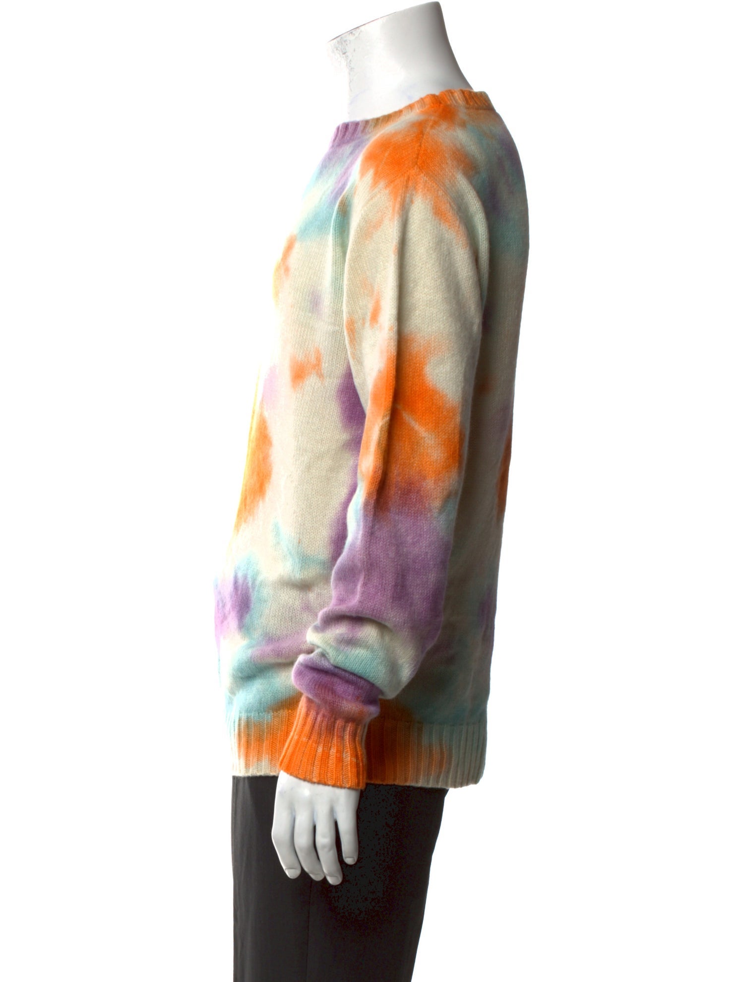 The Elder Statesman Cashmere Tie-Dye Print Pullover