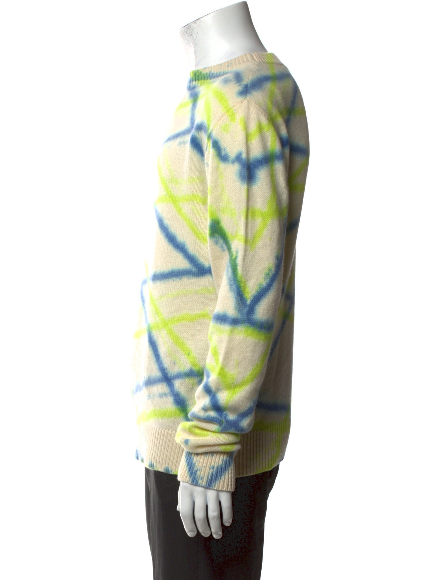 The Elder Statesman Cashmere Tie-Dye Print Pullover