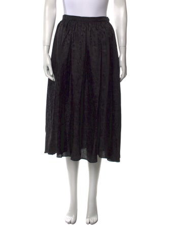 Tracy Feith Silk Midi Length Skirt