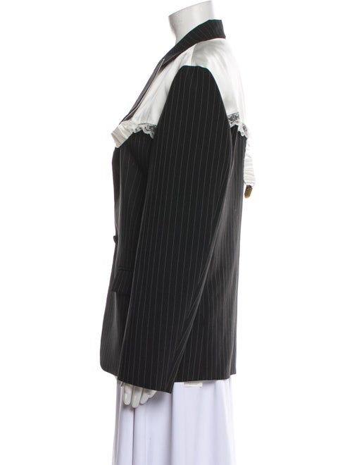 Tanner Fletcher Wool Striped Evening Jacket