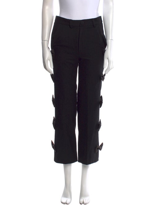 Tanner Fletcher Wool Straight Leg Pants