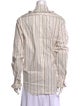 Tanner Fletcher Striped Long Sleeve Button-Up Top