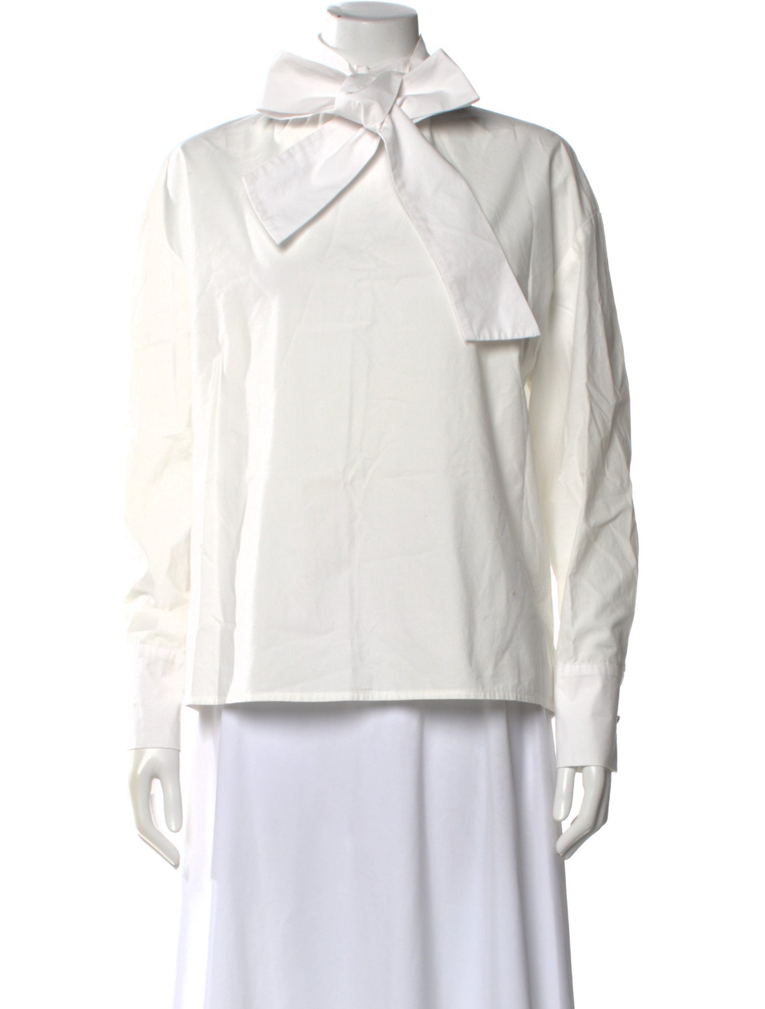 Tanner Fletcher Tie Neck Long Sleeve Blouse