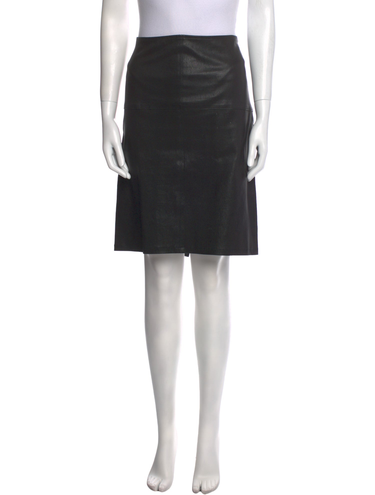 The Fisher Project Lamb Leather Knee-Length Skirt