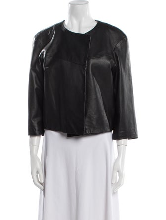 The Fisher Project Faux Leather Evening Jacket