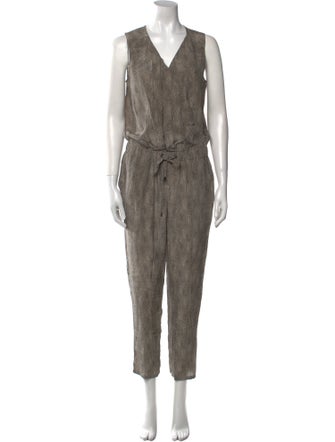 The Fisher Project Silk Polka Dot Print Jumpsuit