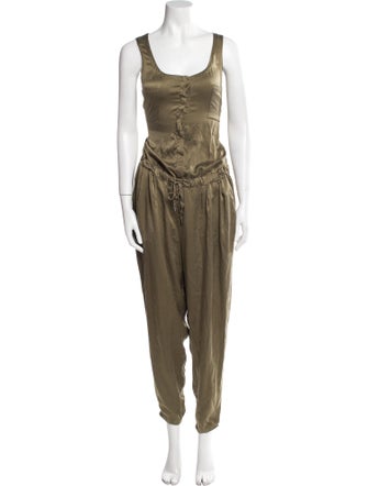 The Fisher Project Silk Scoop Neck Jumpsuit
