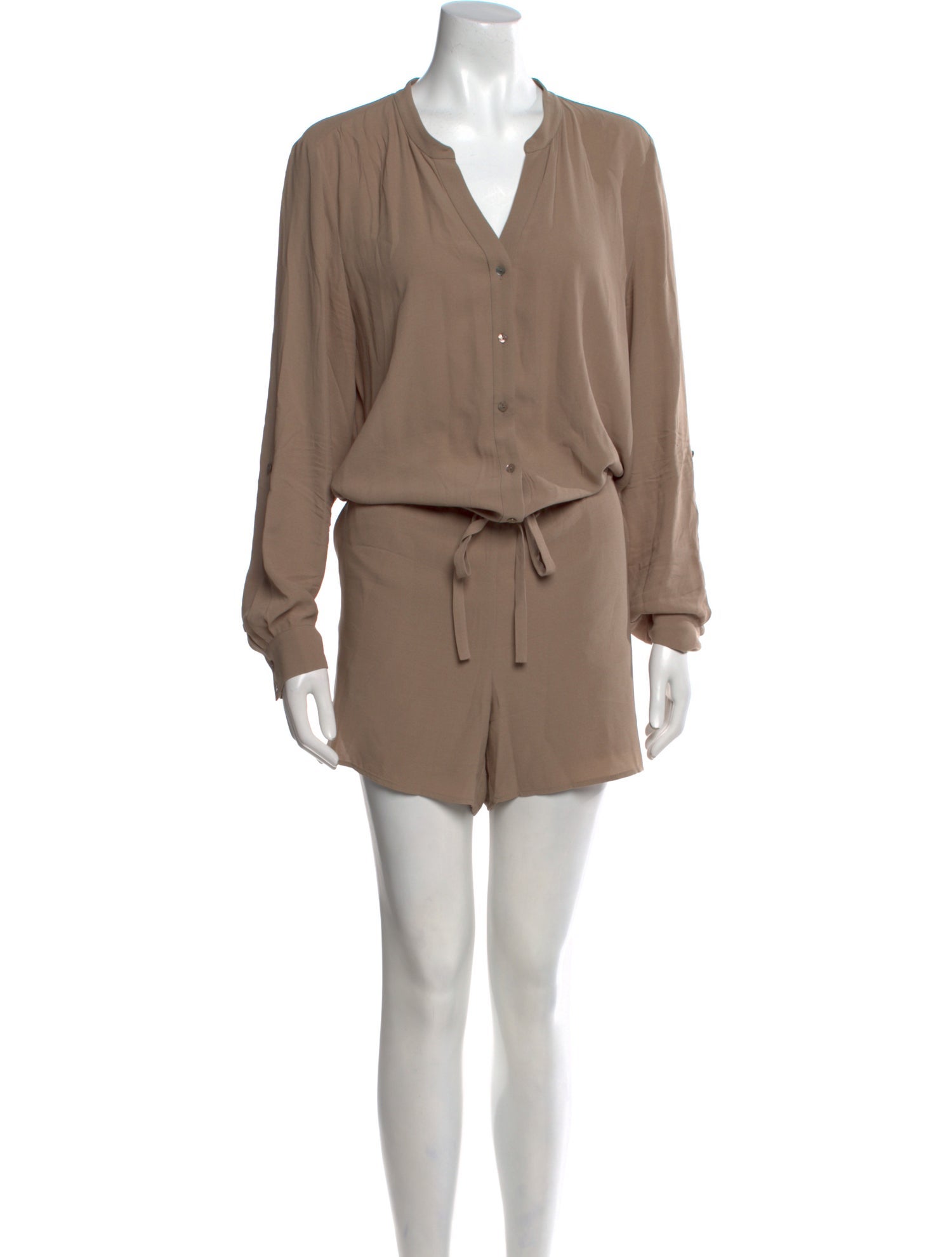 The Fisher Project Silk V-Neck Romper