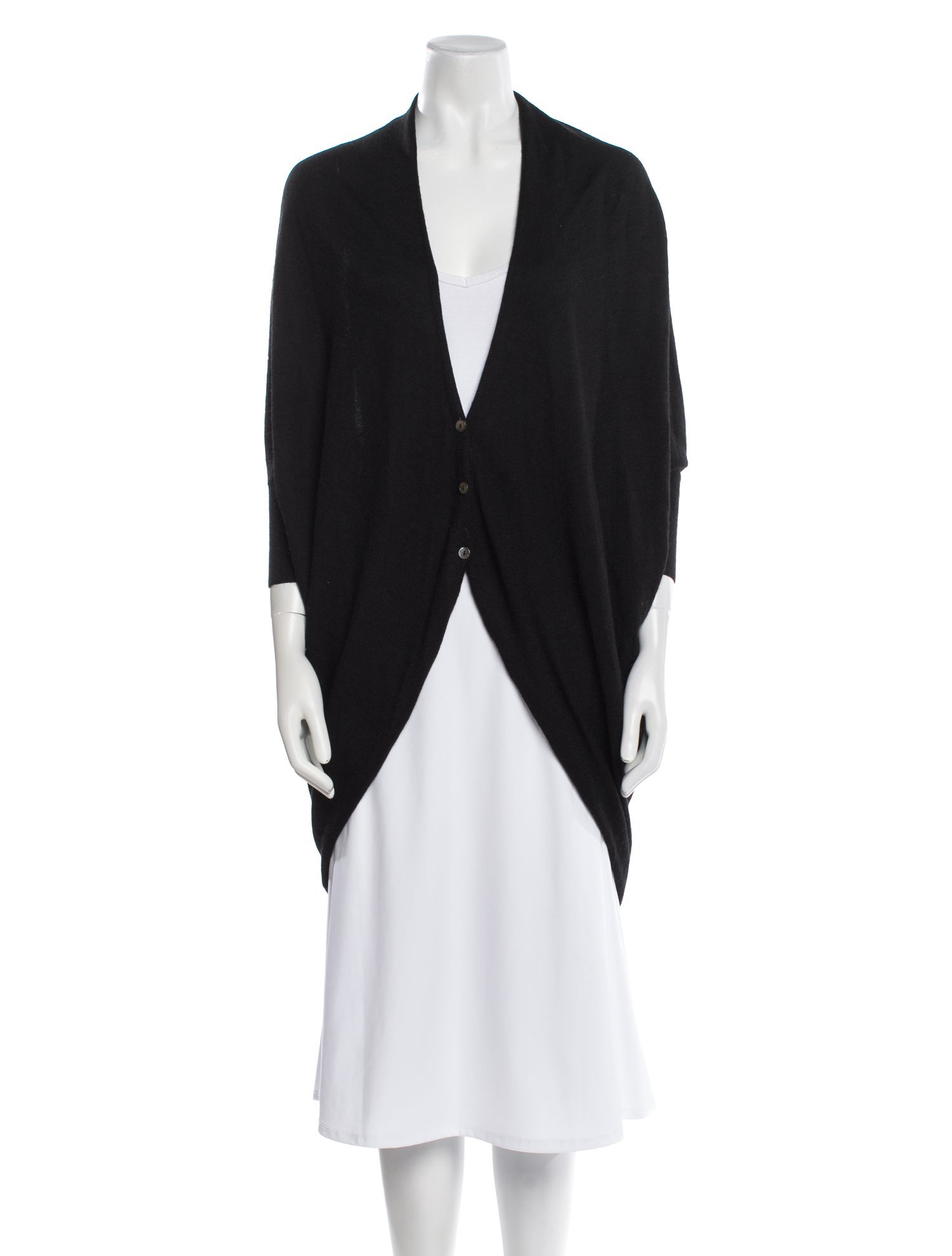 The Fisher Project Silk Plunge Neckline Sweater