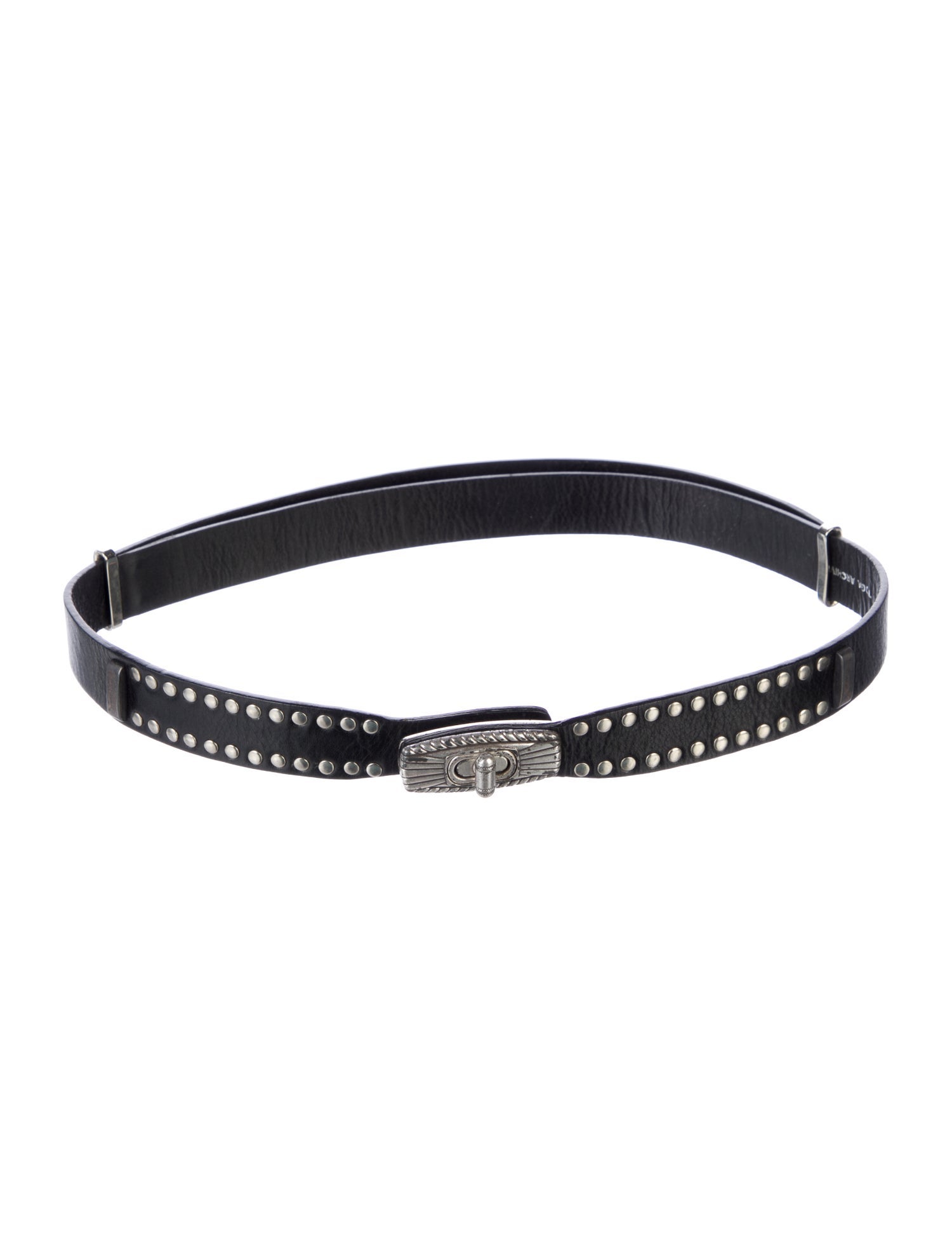 Toga Archives Skinny Leather Waist Belt