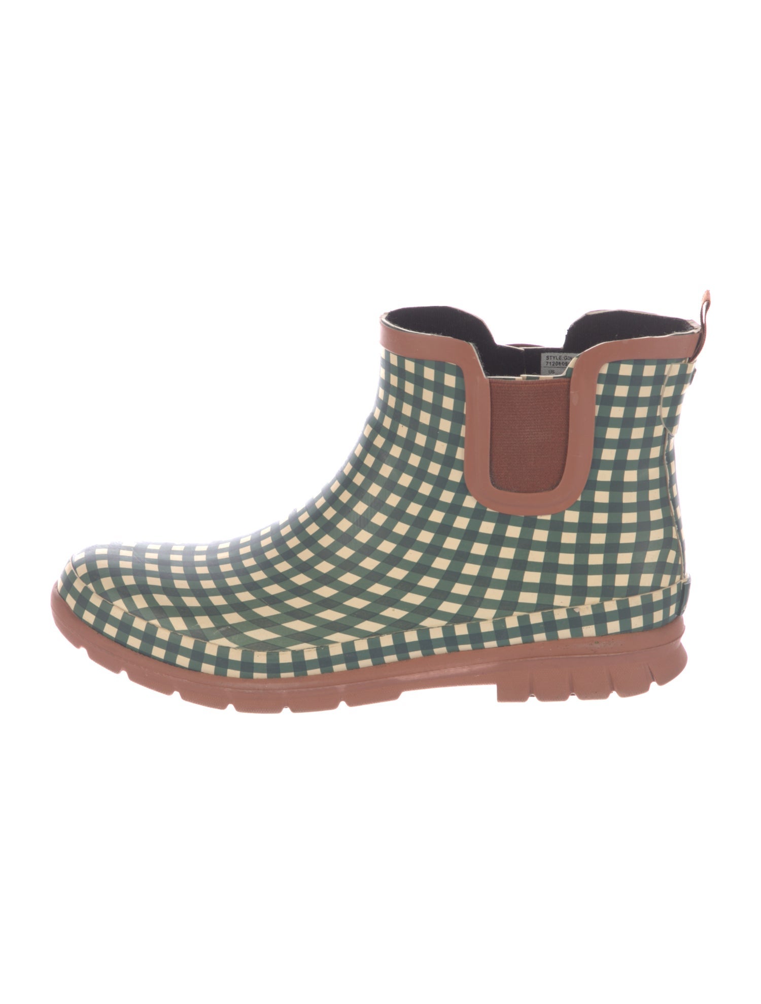 The Great + Eddie Bauer Rubber Plaid Print Rain Boots